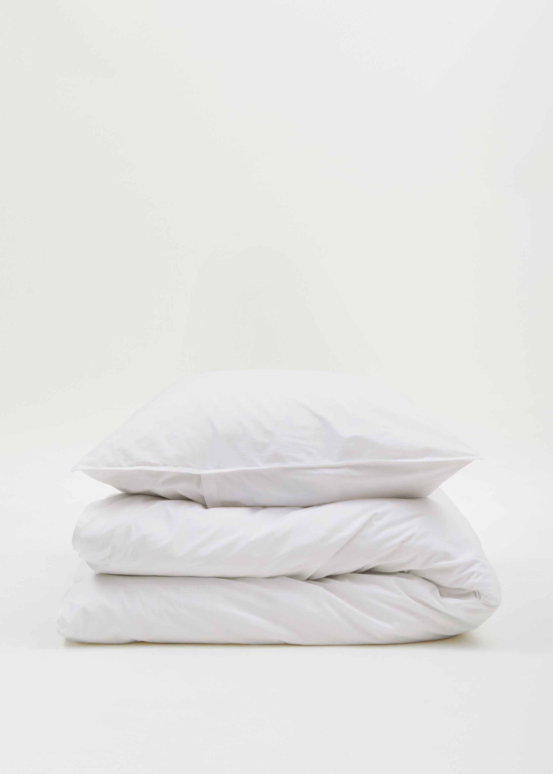 Duvet set 140x220 and pillow case | White Bedding aiayu