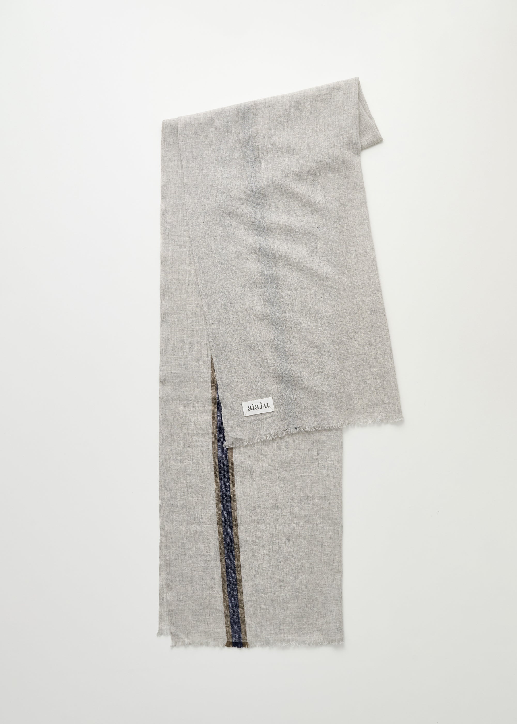 Ema scarf – cashmere | Light Grey Melange Scarf aiayu