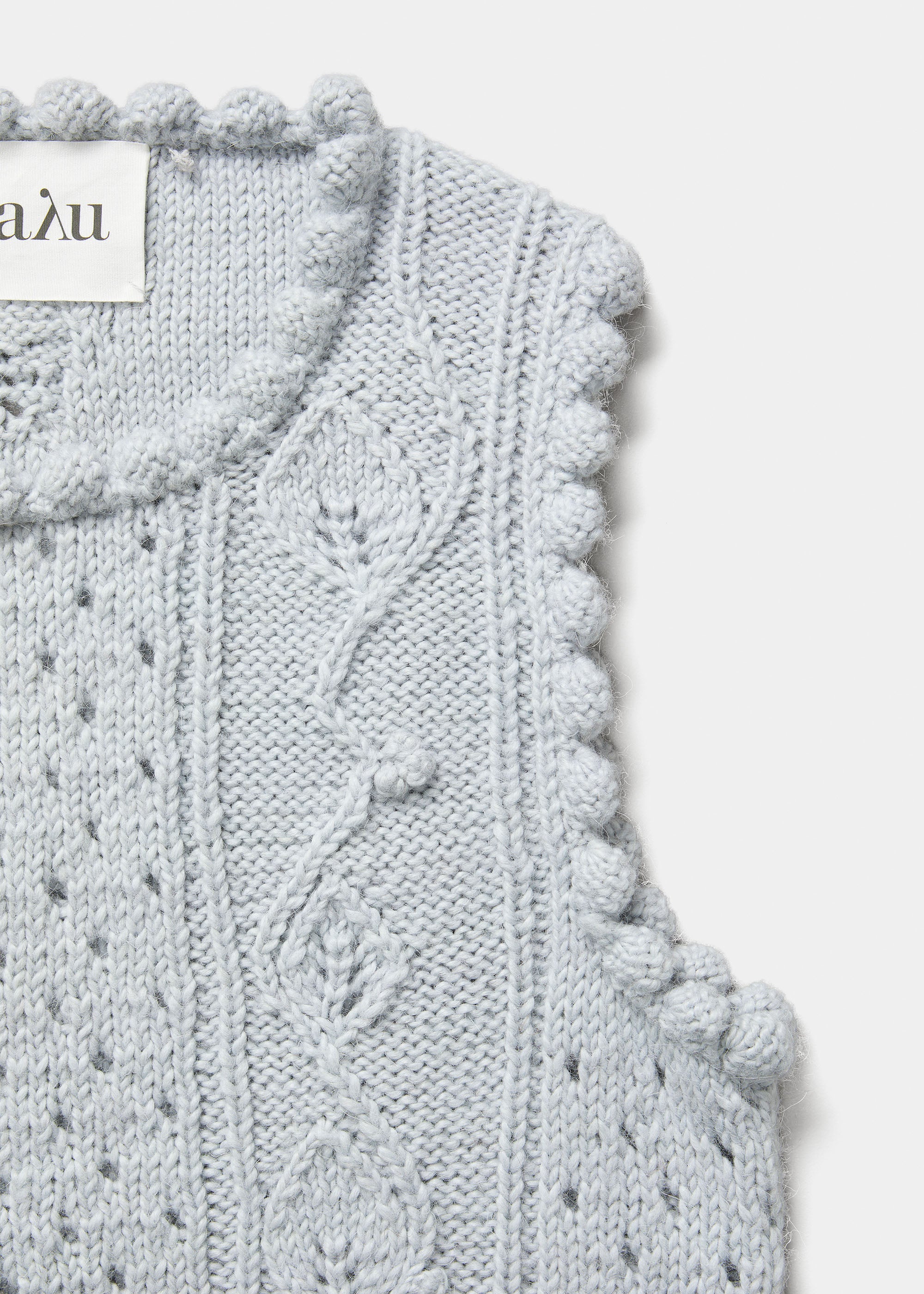 Embla handknitted vest | Water