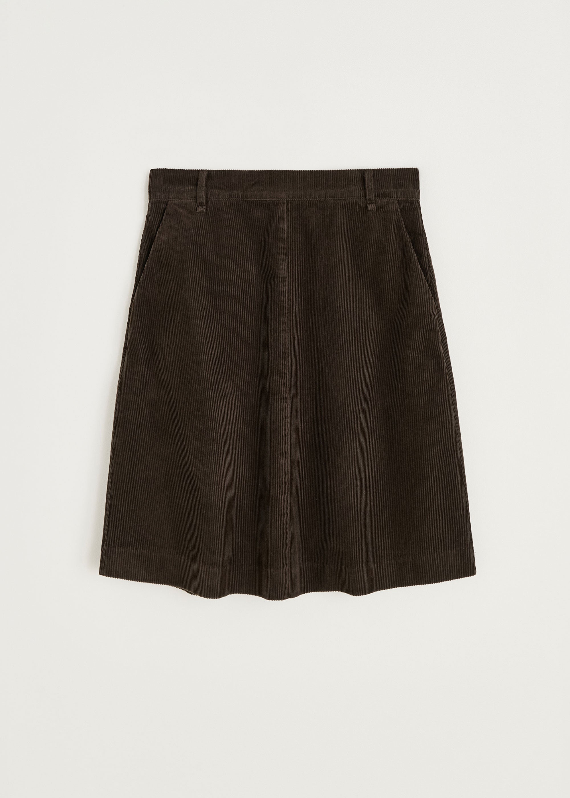 Estelle skirt short corduroy | Smokey brown Skirt aiayu