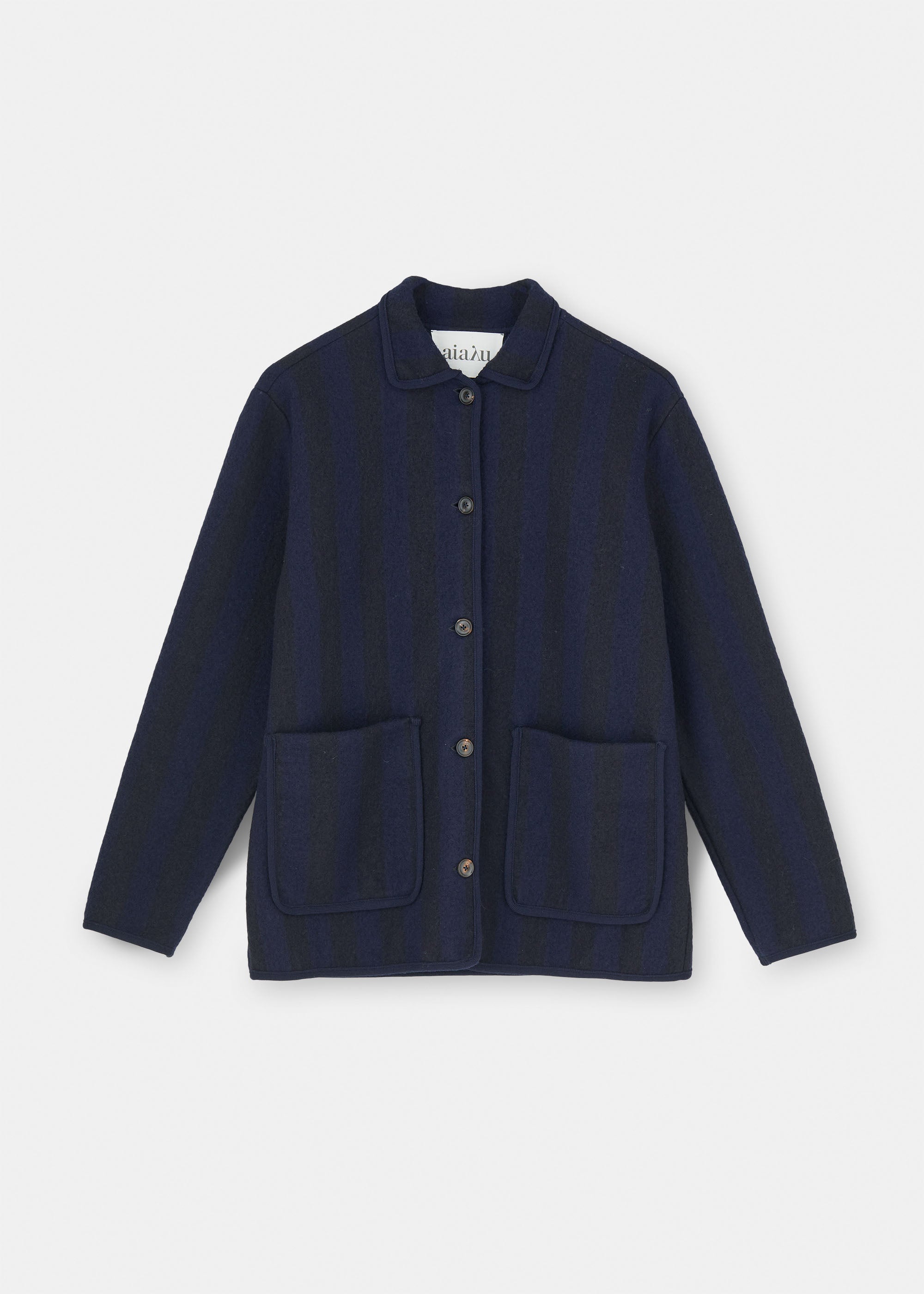 Ethan wool jacket | Mix Navy