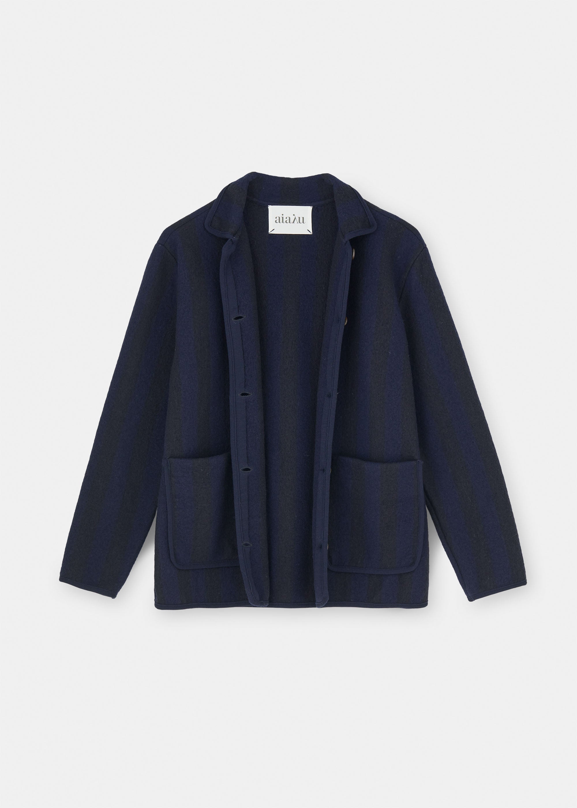 Ethan wool jacket | Mix Navy
