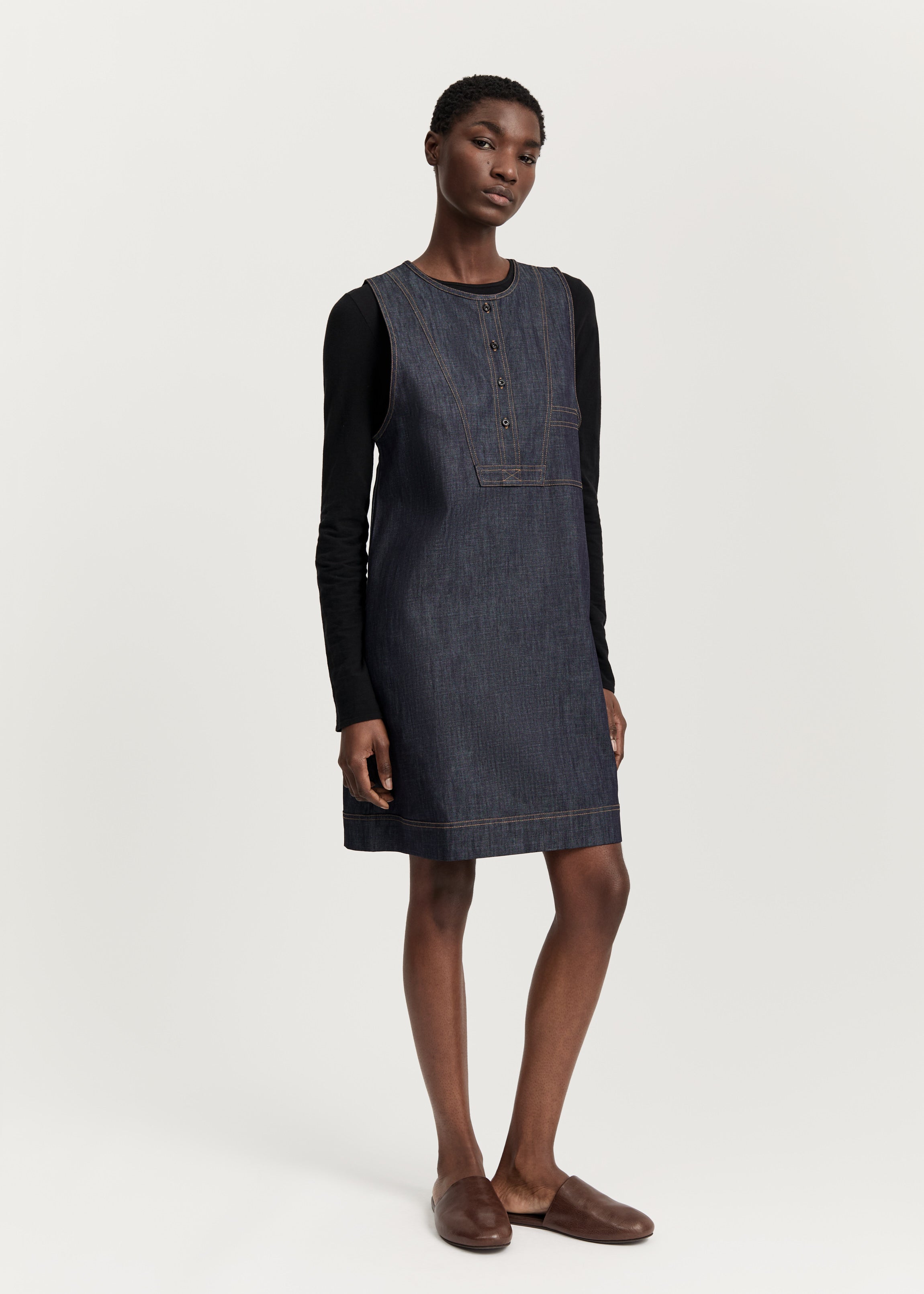 Evita dress denim | Classic Blue Dress aiayu