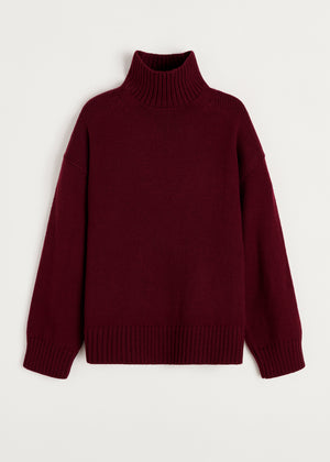 Farah sweater – highland wool | Bordeaux Sweater aiayu