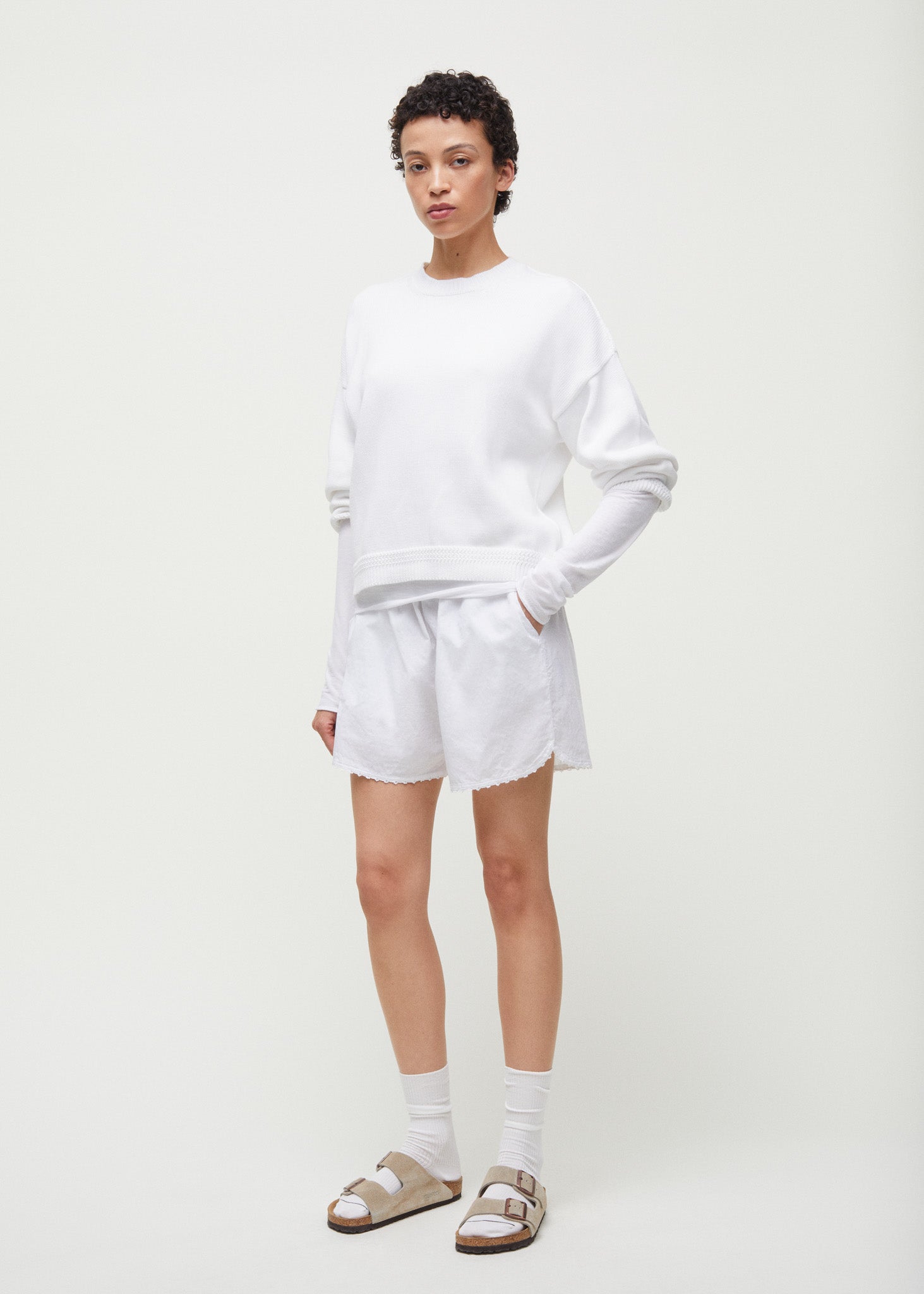 Gia shorts diamond | White