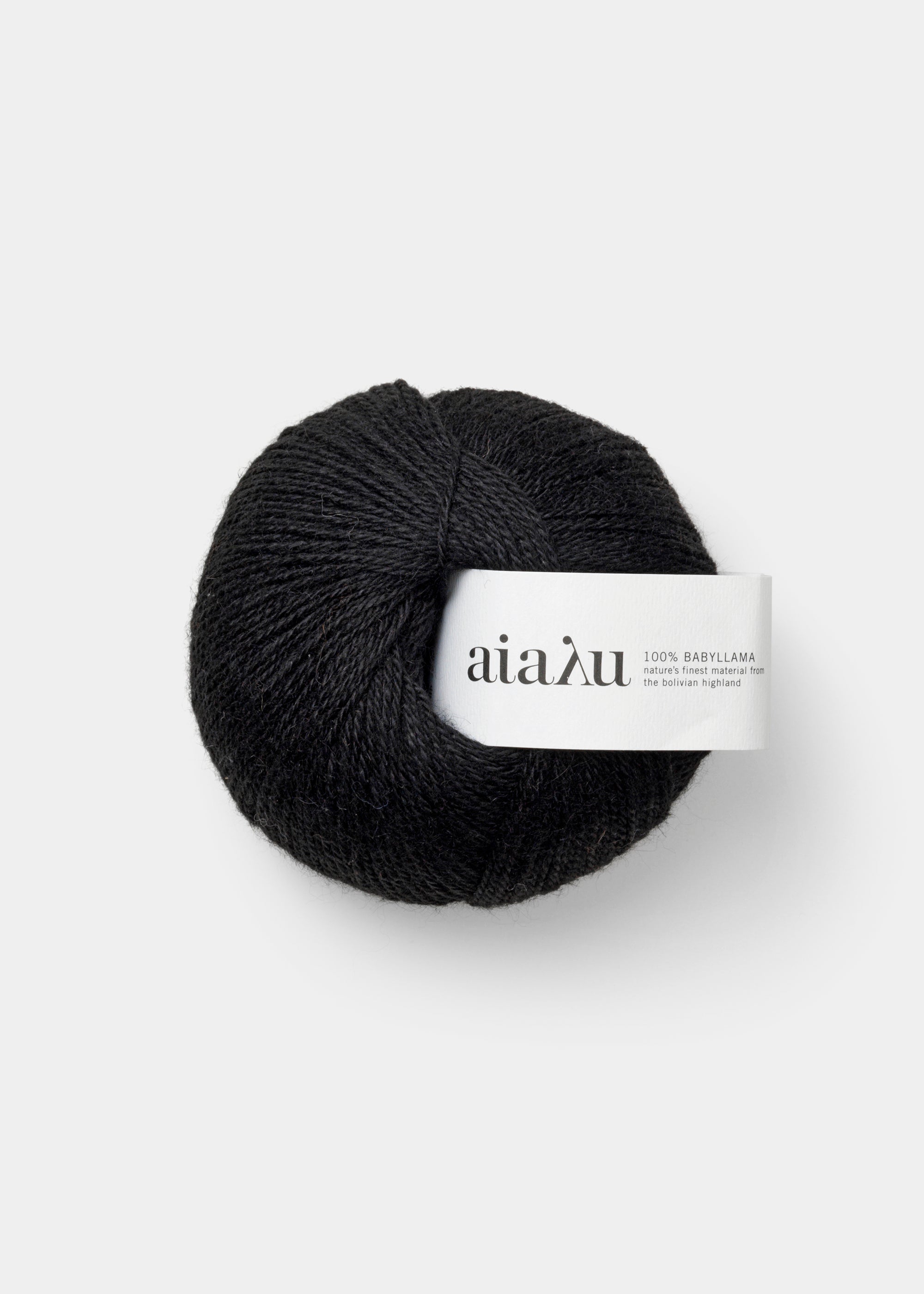 Aiayu yarn - babyllama wool | Black