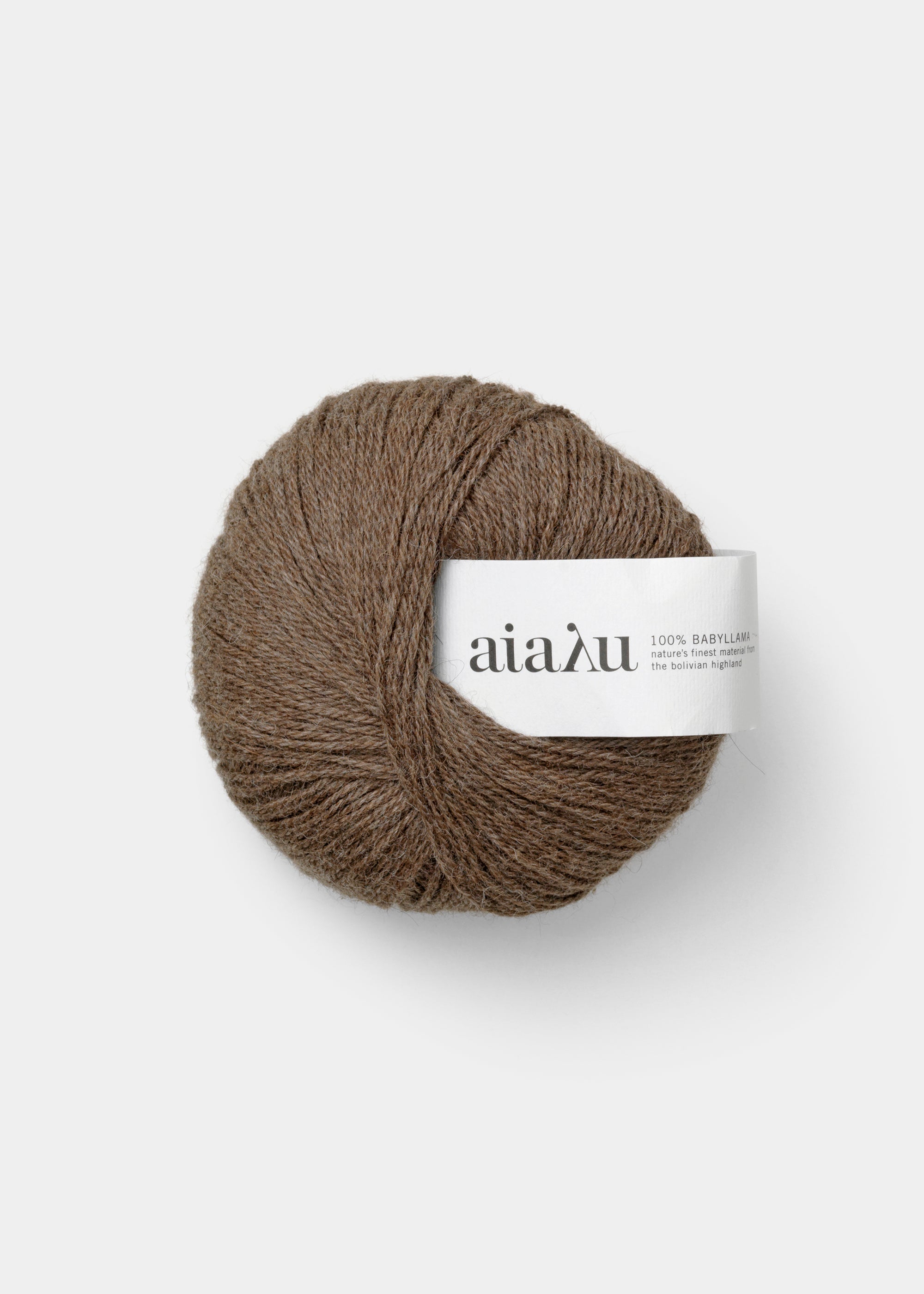 Aiayu yarn - babyllama wool | Pure Brownie