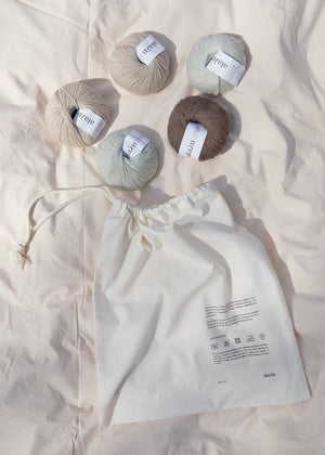 Cotton voile bag | Pure Offwhite