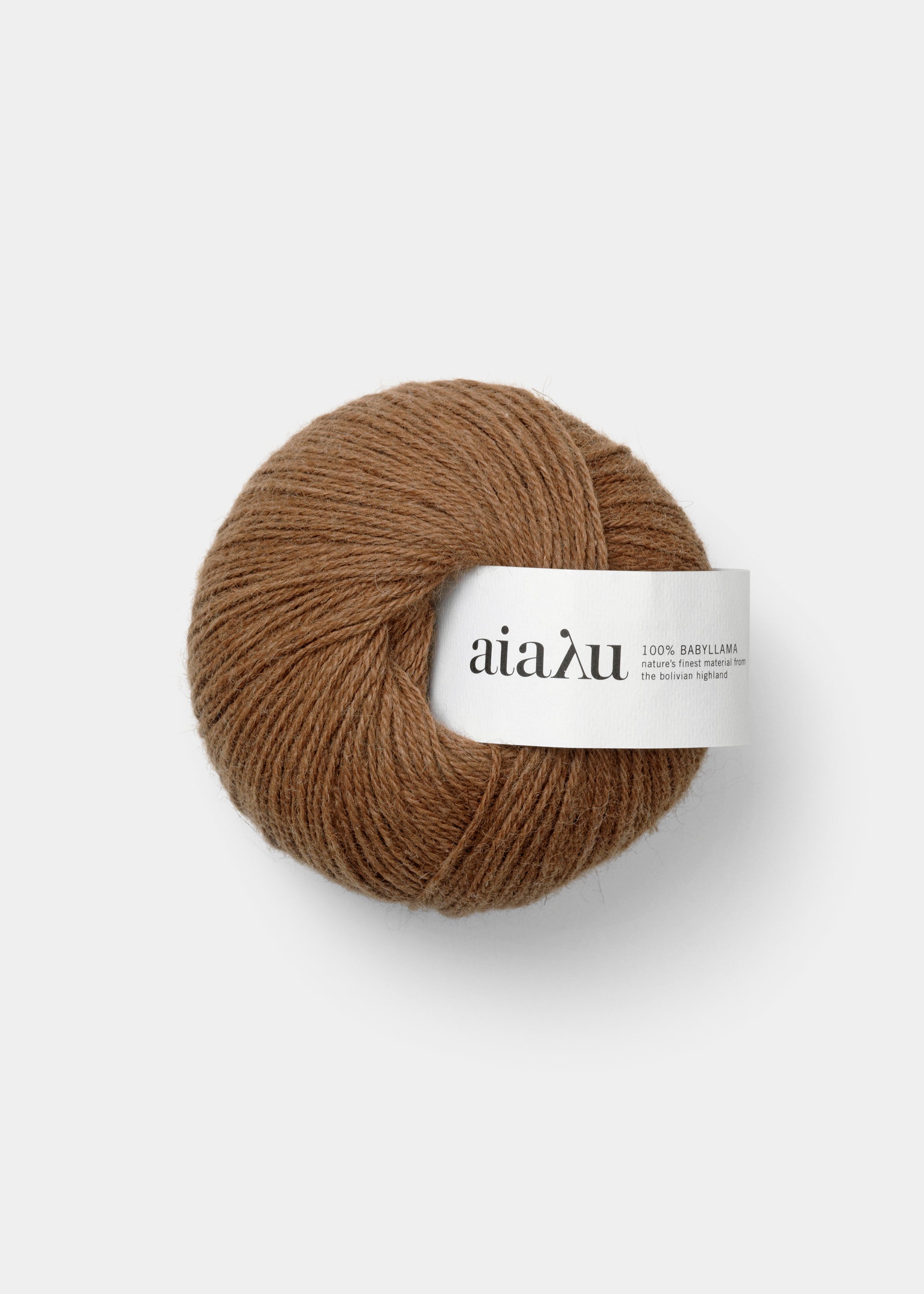 Aiayu yarn - babyllama wool | Pure Tabacco