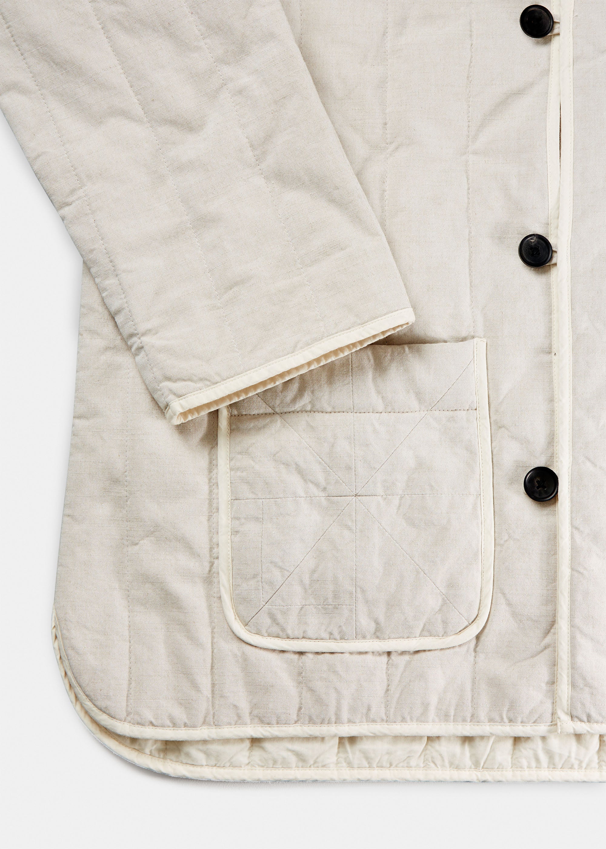 Haze jacket cotton slub | Natural