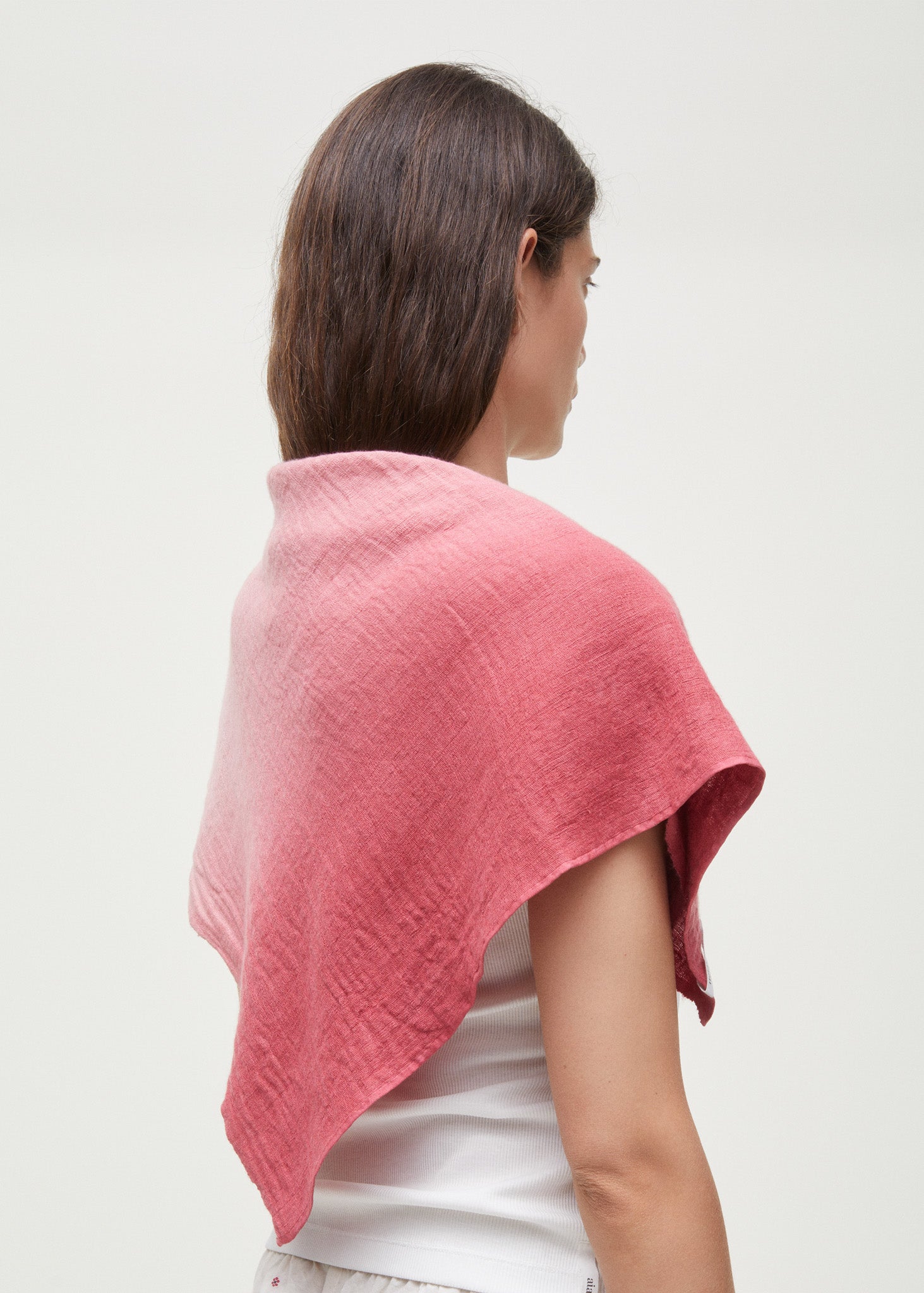 Hedda cashmere silk scarf | Mix Scarlet