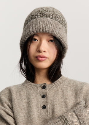 Hela beanie - wool | Mix Bark Hat aiayu