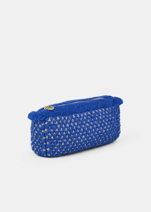 Helen classic clutch | Mix Electric Blue/Pure Bliss