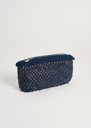 Helen classic clutch | Mix navy / brownie Purse aiayu