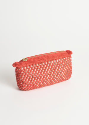 Helen classic clutch | Mix Poppy Red/Daisy