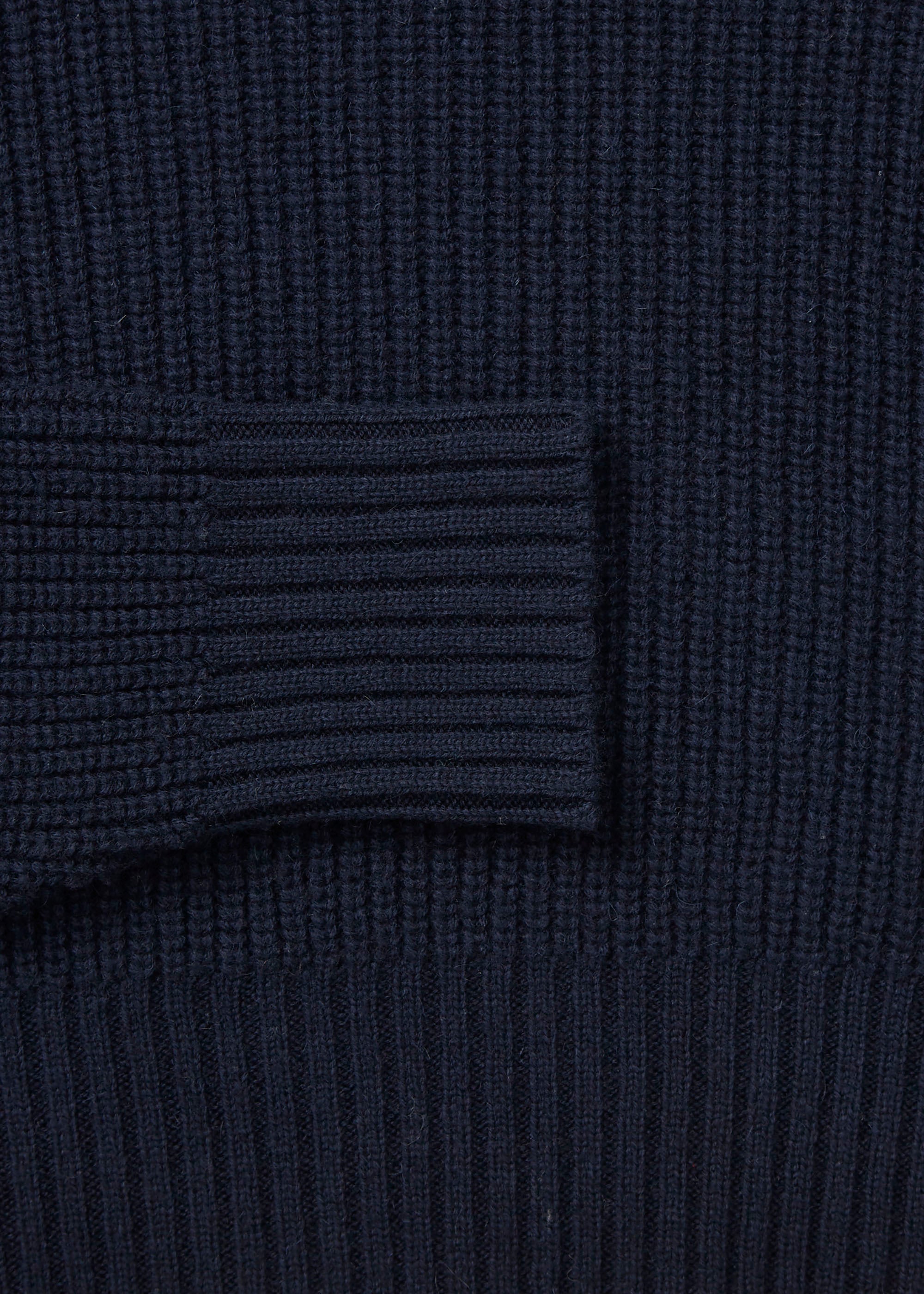 Hera wool sweater | Black Blue