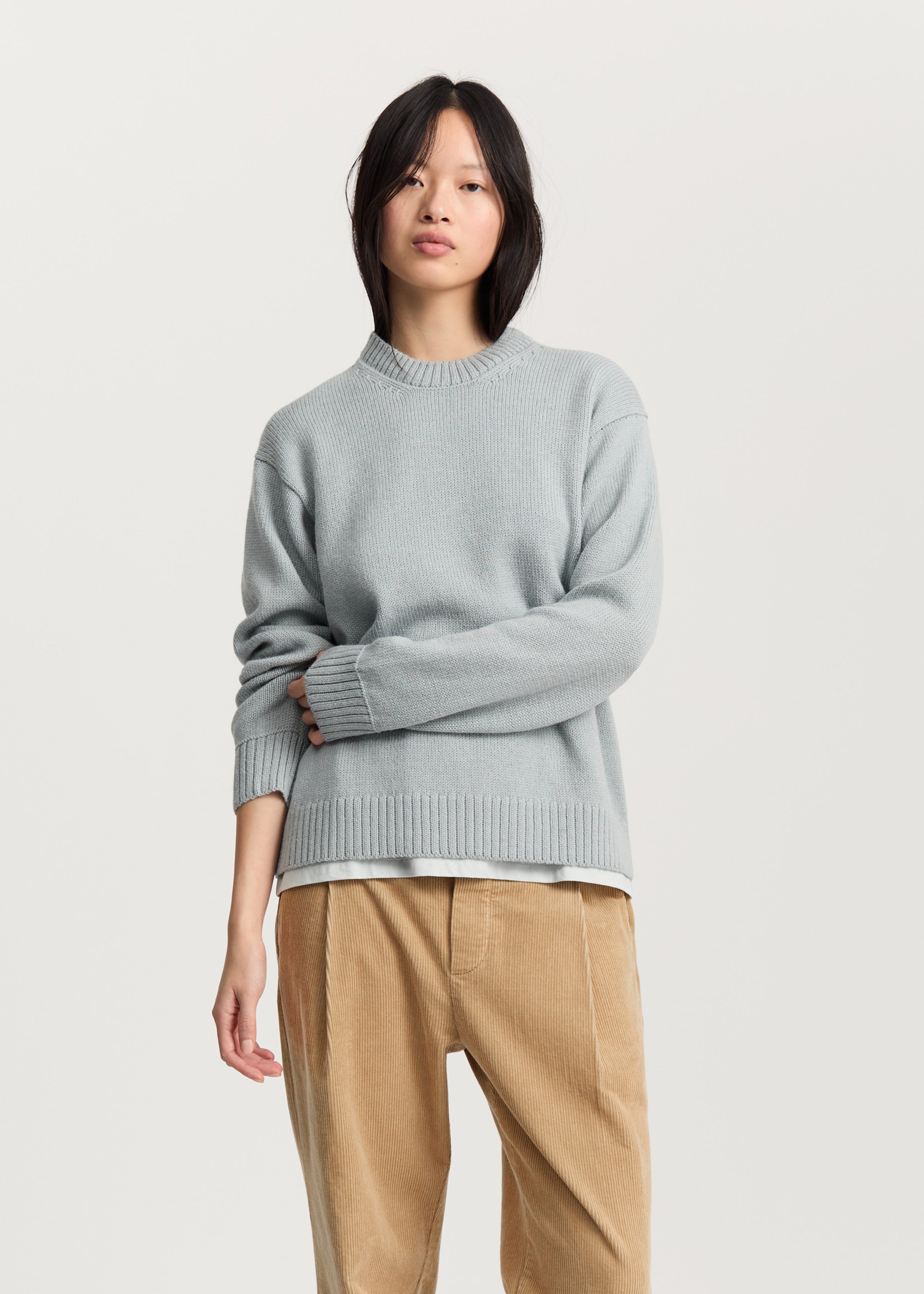 Highland saga sweater – highland wool | Mint Blue Sweater aiayu