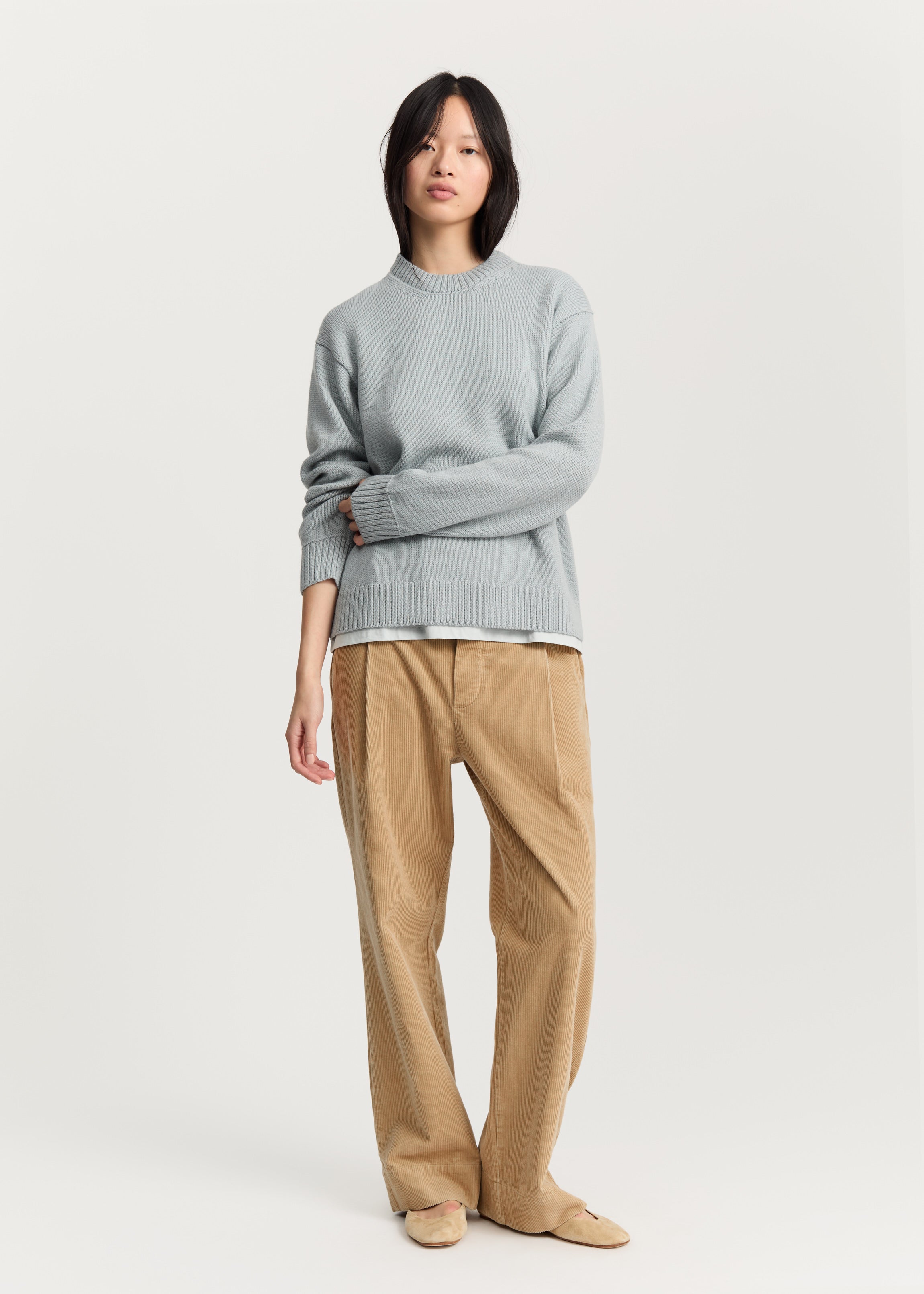 Highland saga sweater – highland wool | Mint Blue Sweater aiayu
