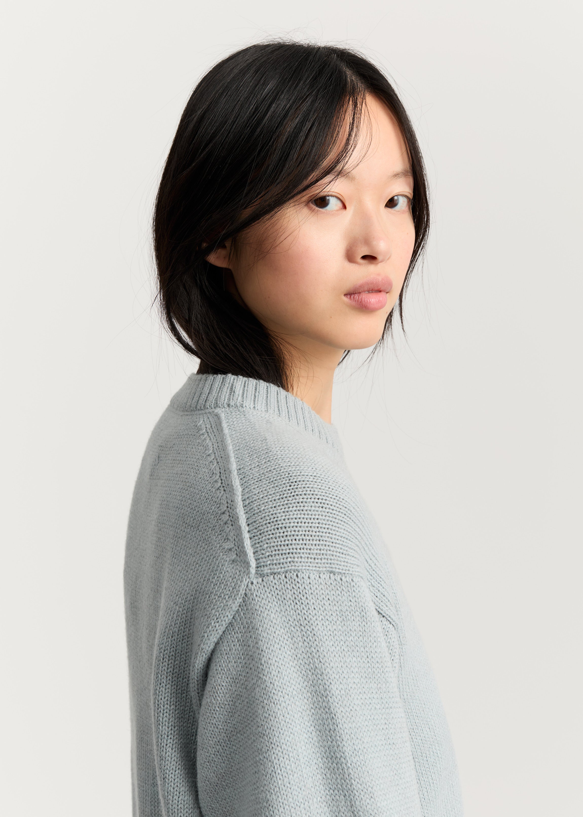 Highland saga sweater – highland wool | Mint Blue Sweater aiayu