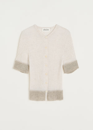 Hira cardigan – pure llama | Mix Albicant Cardigan aiayu