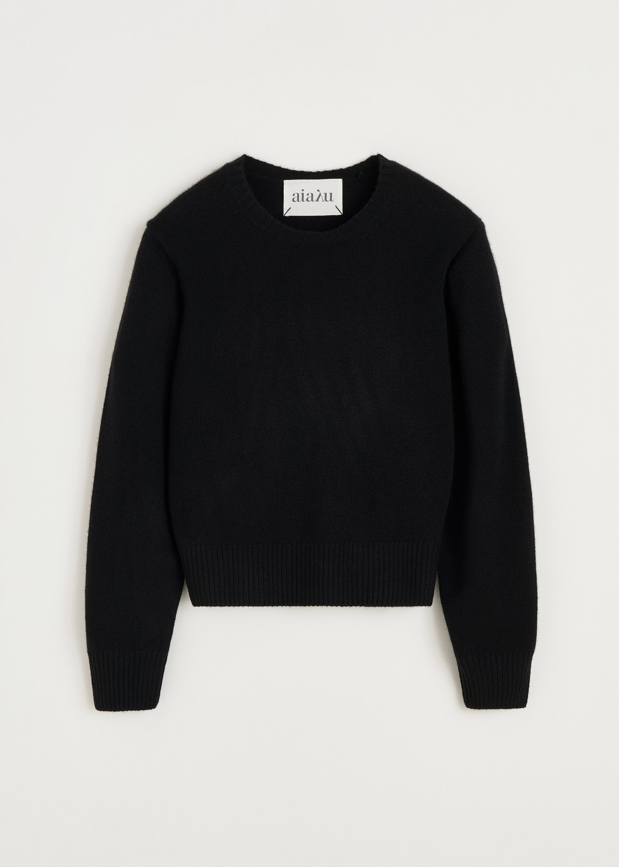 Inga sweater – pure cashmere | Black Sweater aiayu