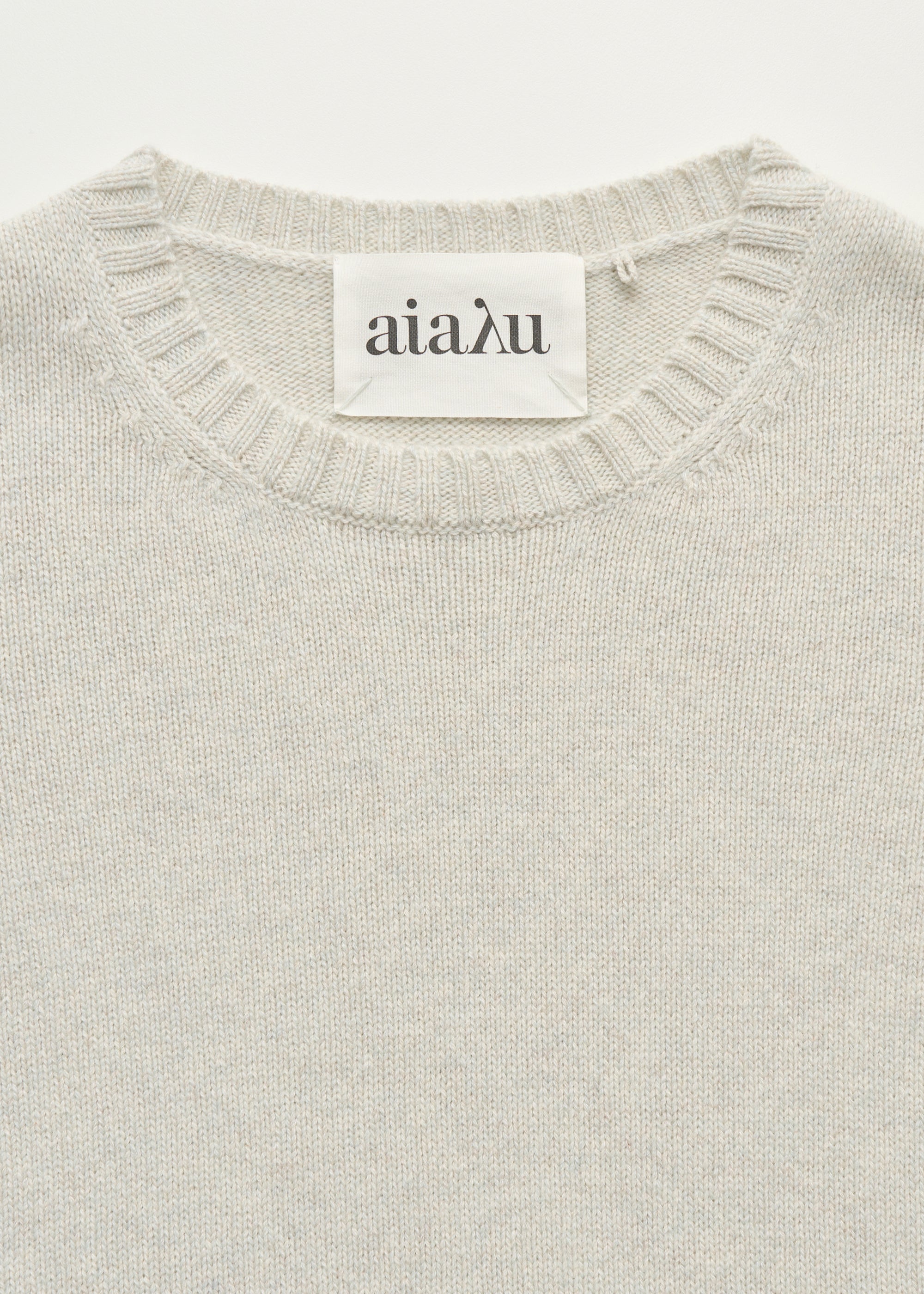 Inga sweater – cashmere | Dove Mouline Sweater aiayu