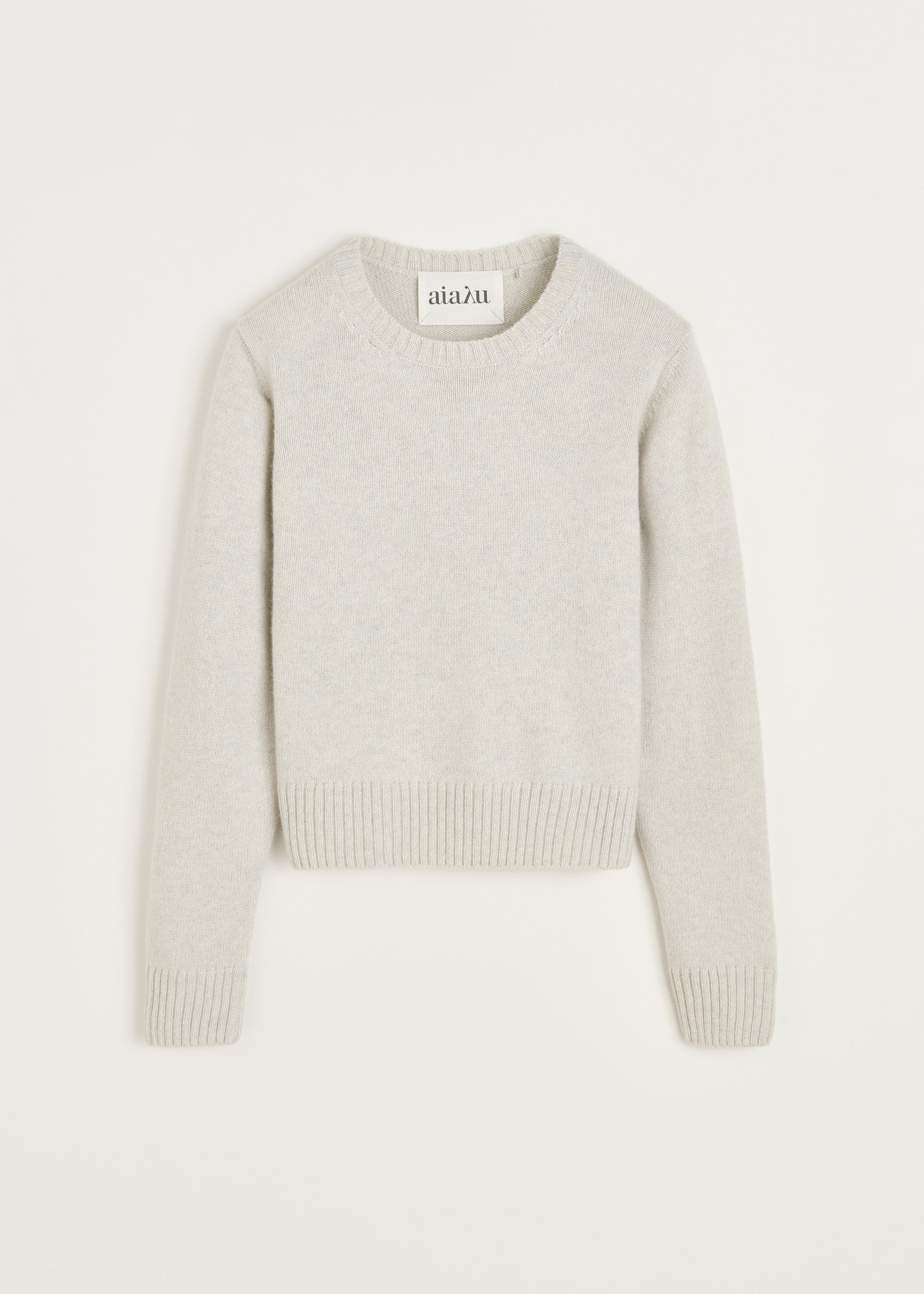 Inga sweater – cashmere | Dove Mouline Sweater aiayu