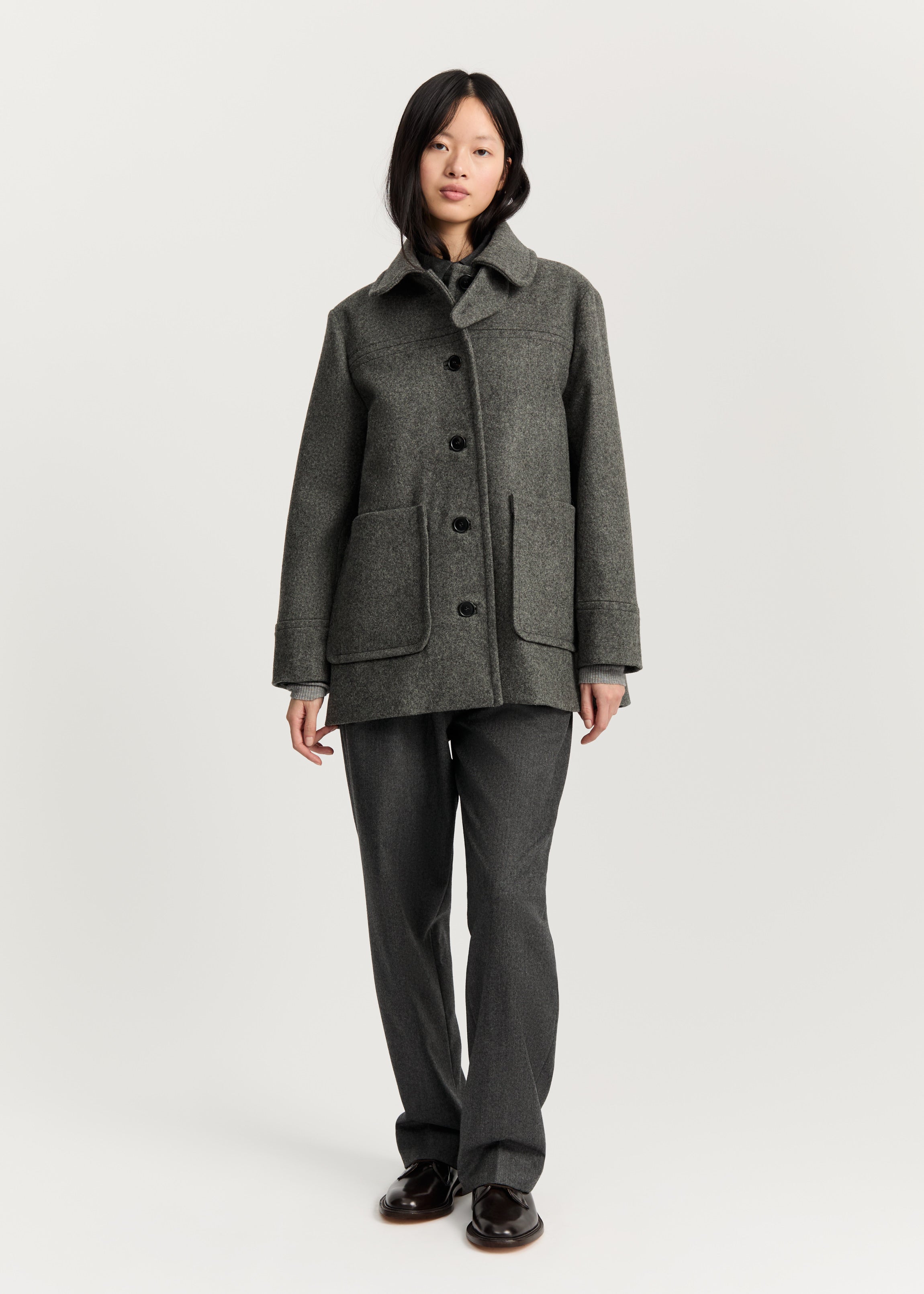 Jamie jacket loden – wool | Pure Grey