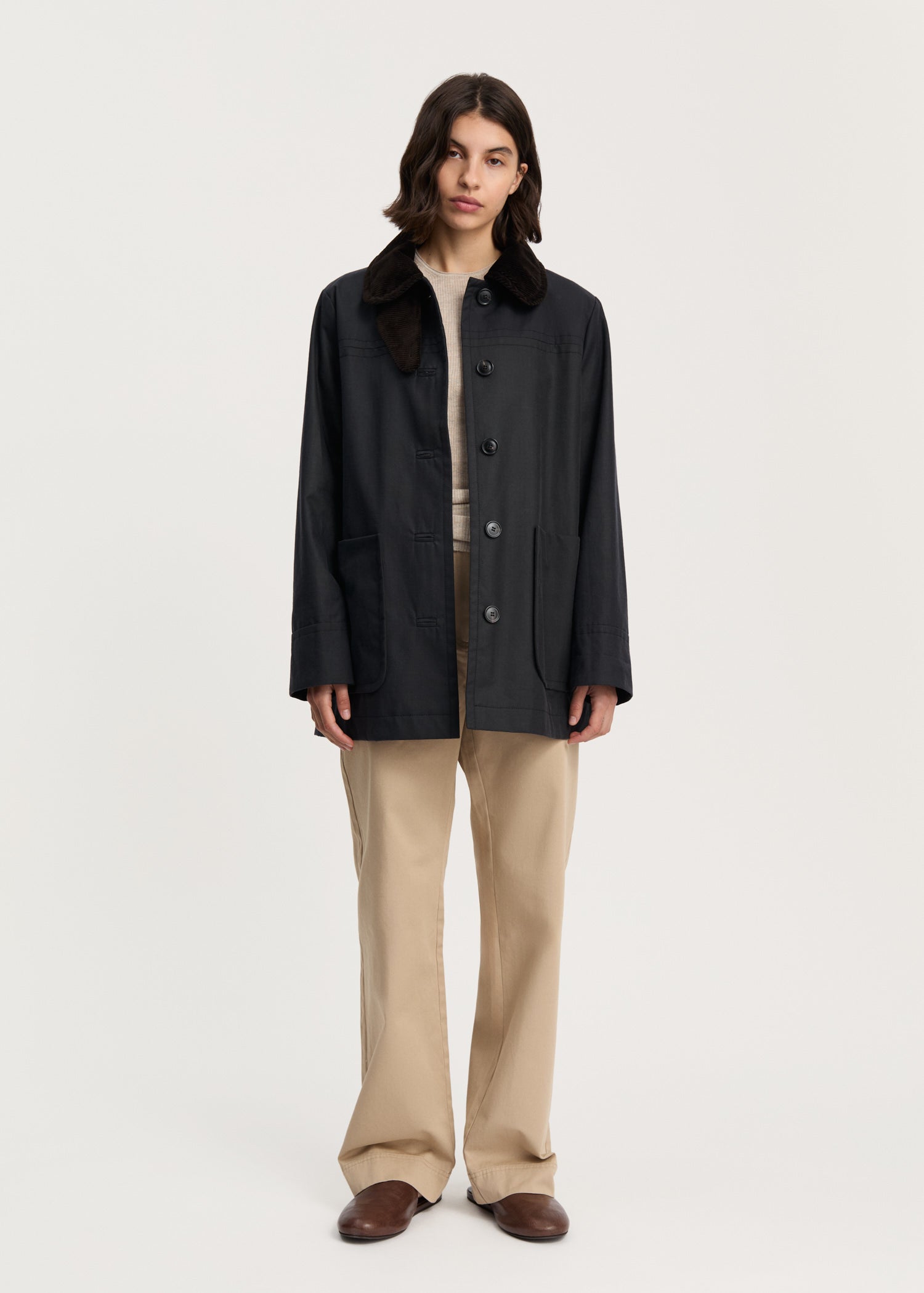 Jamie jacket – ripstop oilskin | Antracite Jacket aiayu