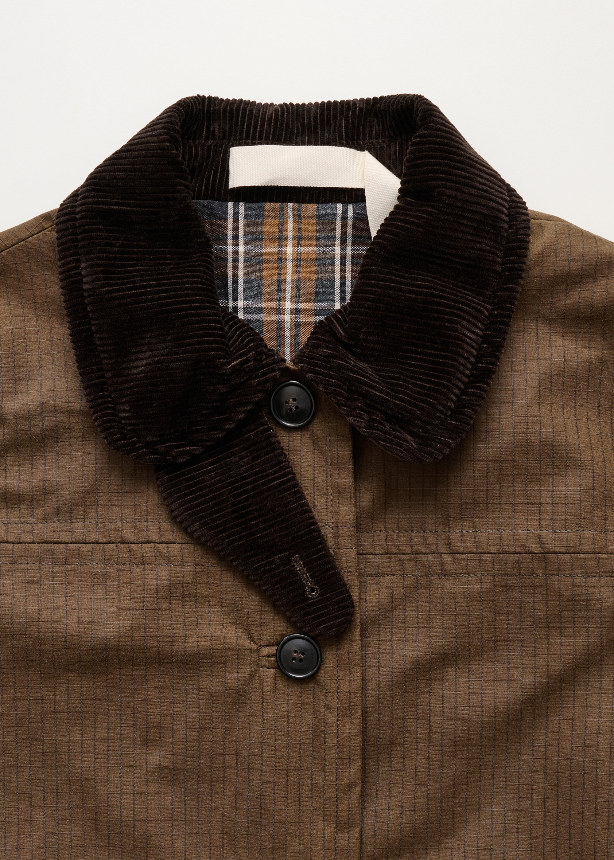 Jamie jacket ripstop oilskin | Bark