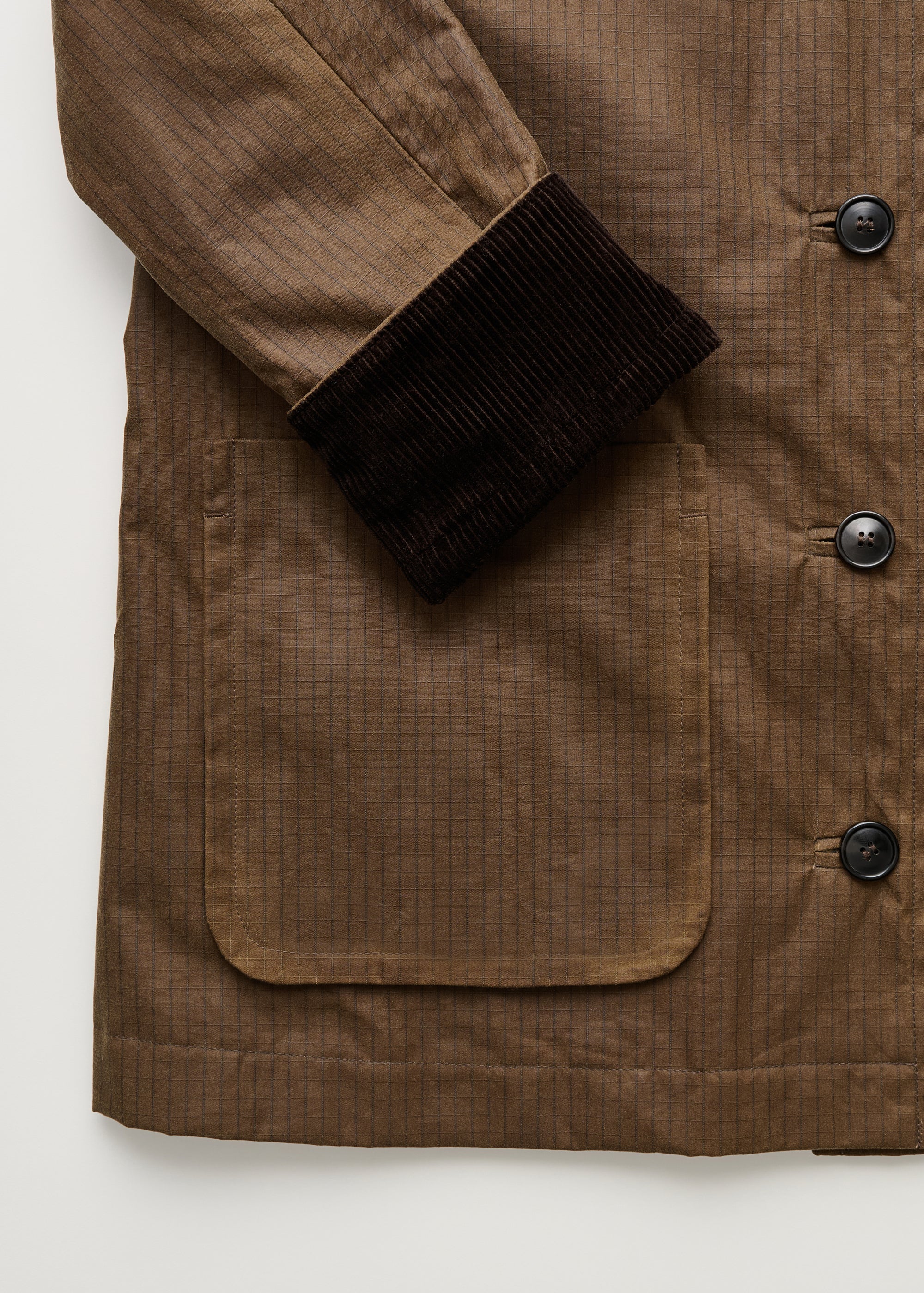 Jamie jacket ripstop oilskin | Bark