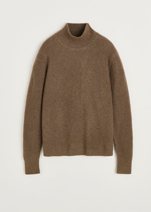 Jaxon sweater – cashmere | Pure Dark Brown Sweater aiayu