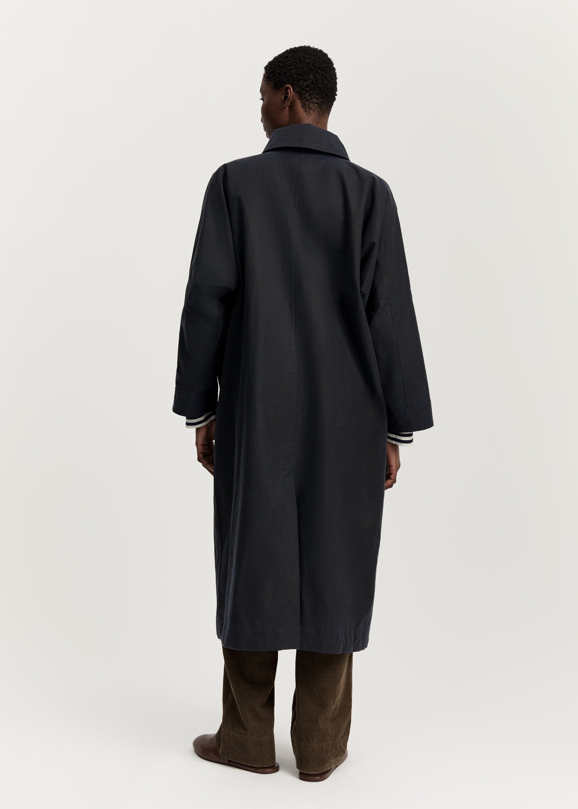 Jay coat – oilskin | Navy Jacket aiayu