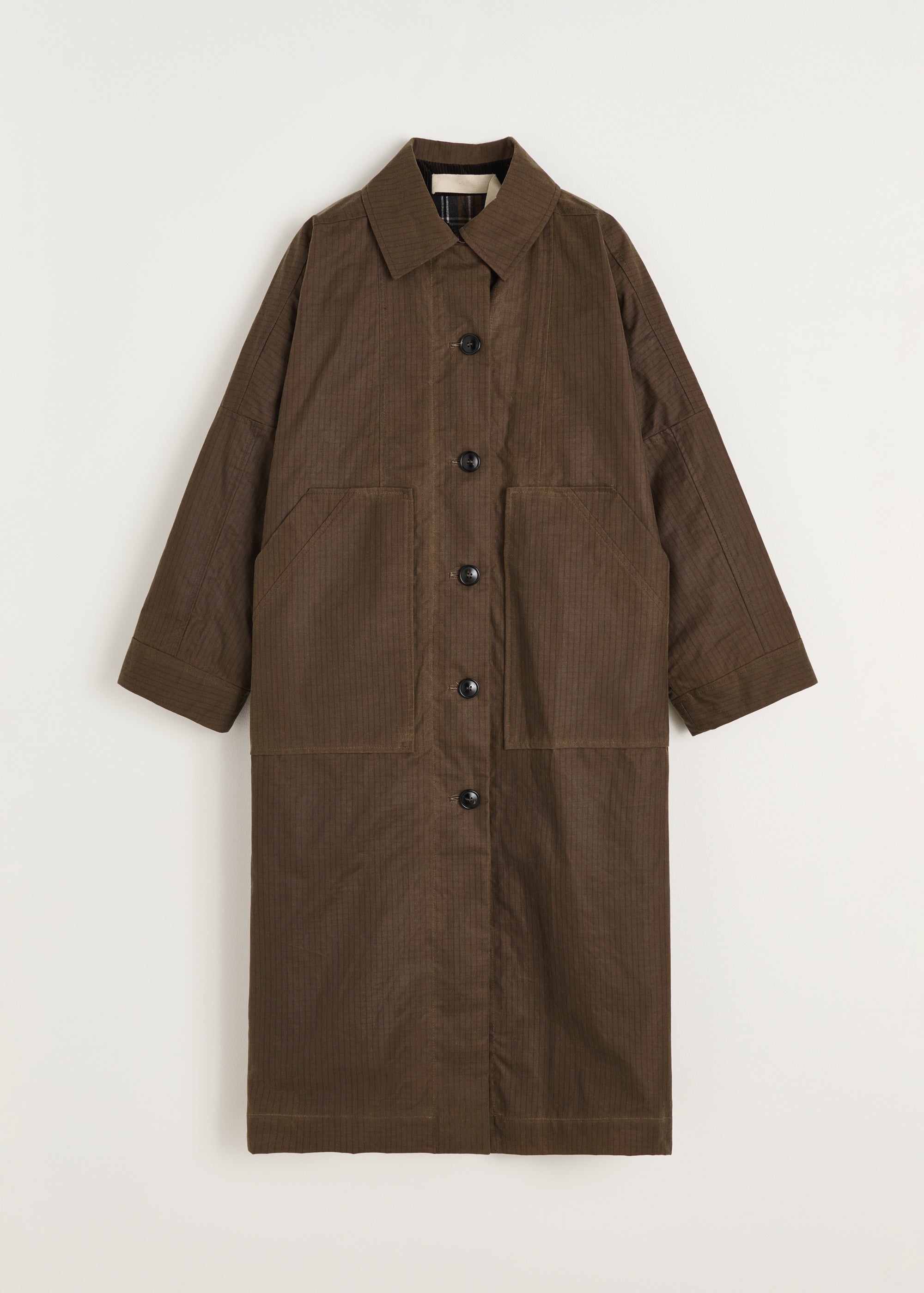 Jay coat ripstop – oilskin silkwax | Bark