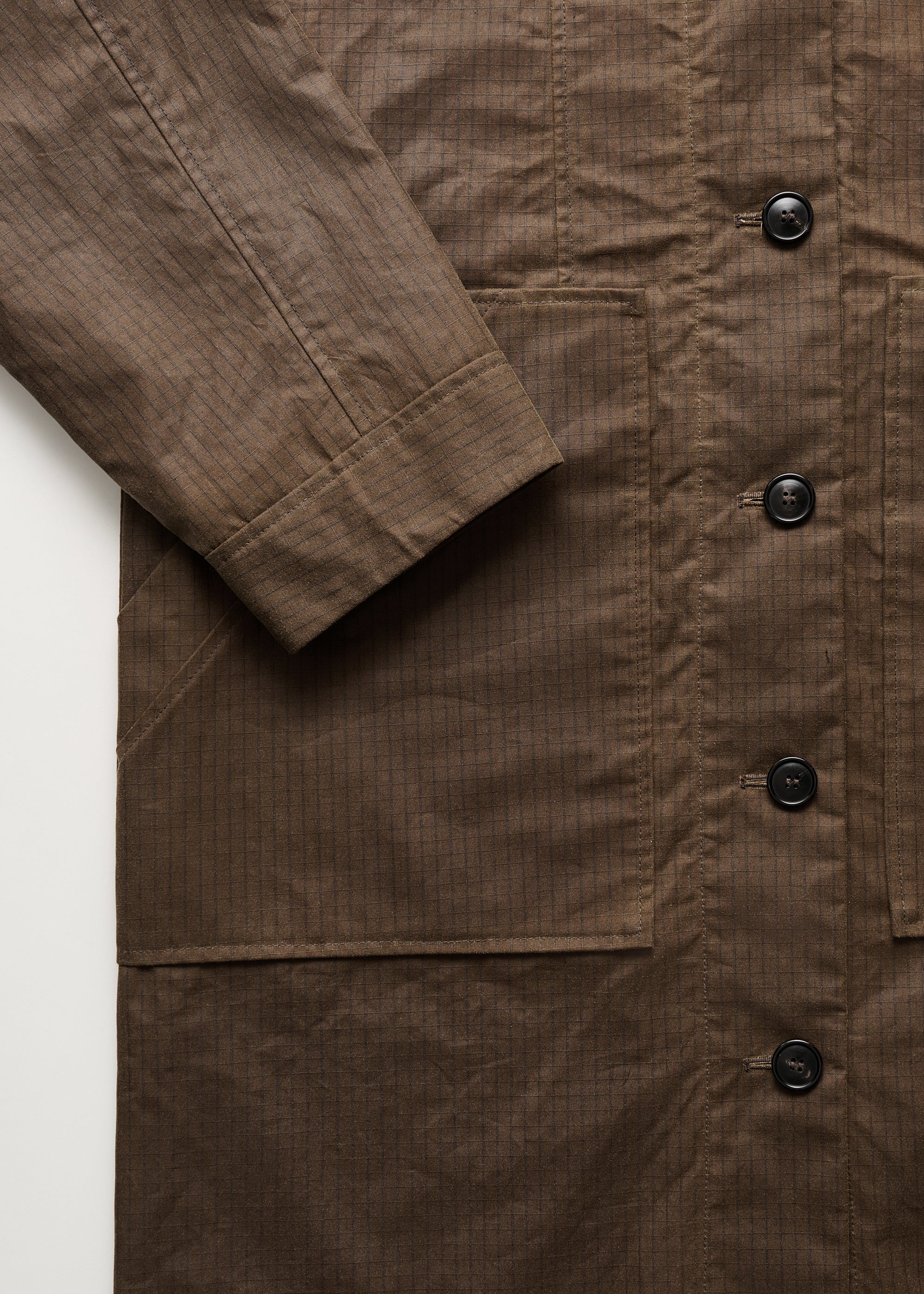 Jay coat ripstop – oilskin silkwax | Bark