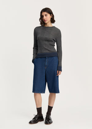 Jaya blouse – pure llama | Mix Stormy Sweater aiayu