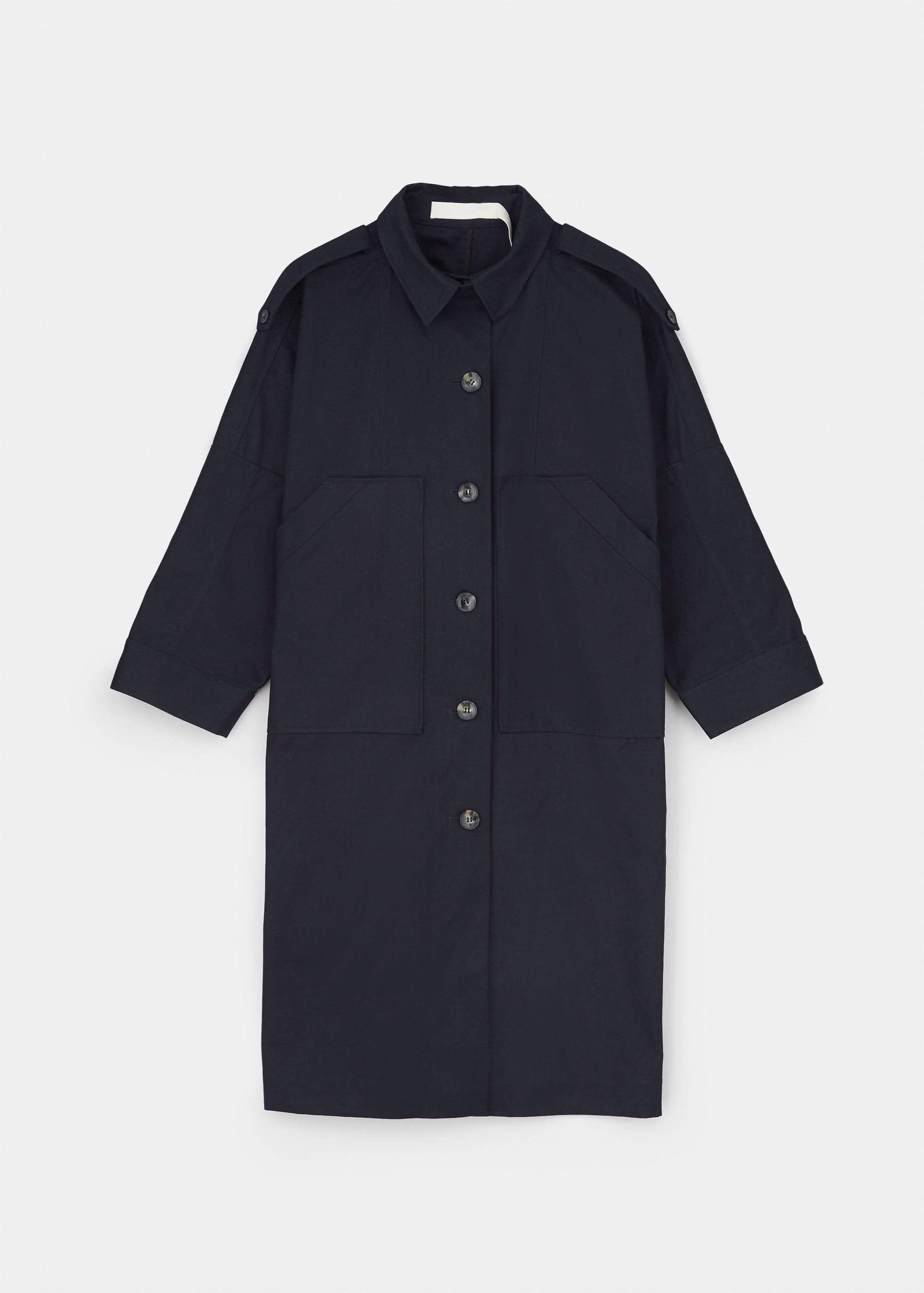 Jean ventile coat | Black Navy