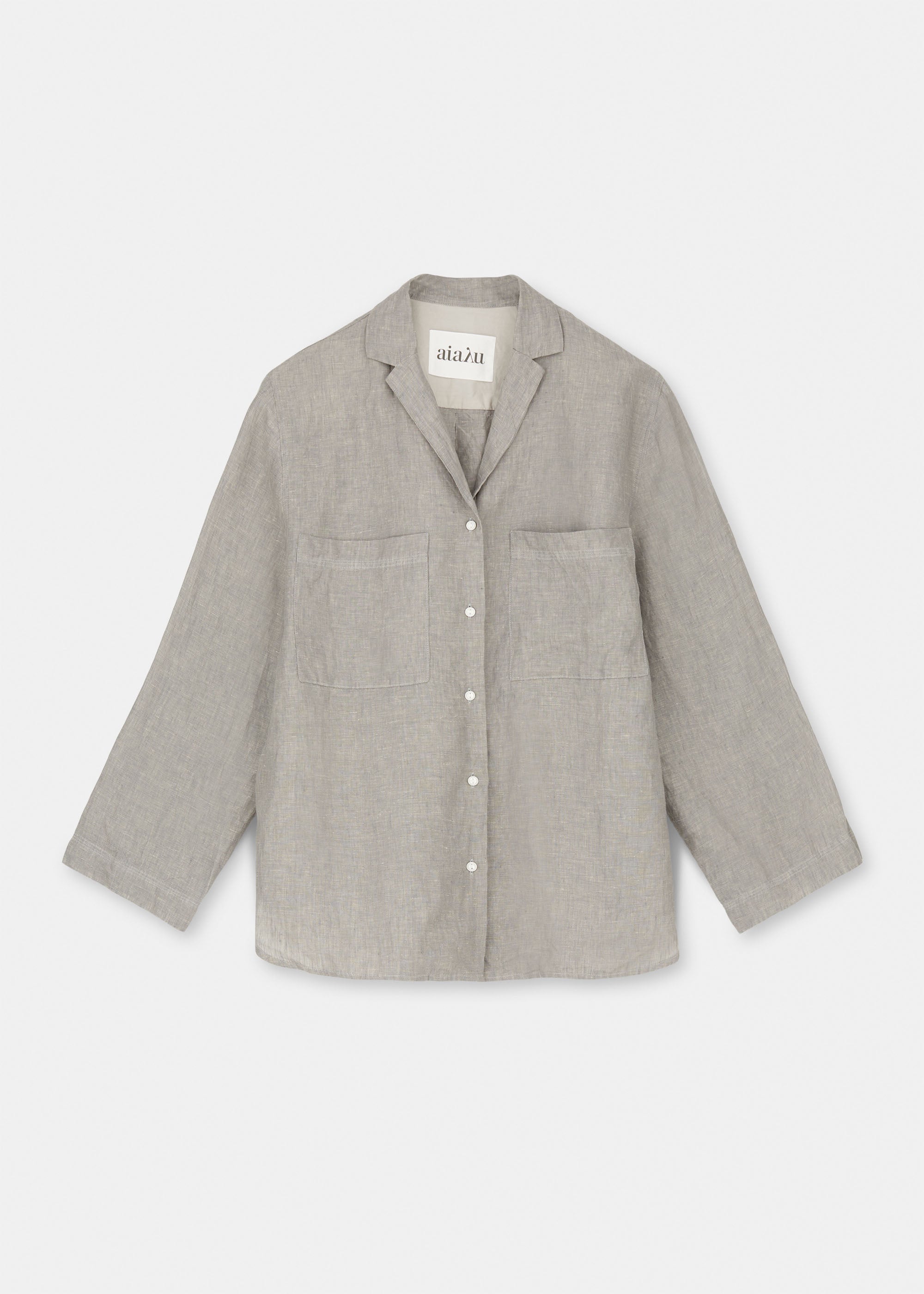 Jiro shirt linen | Grey