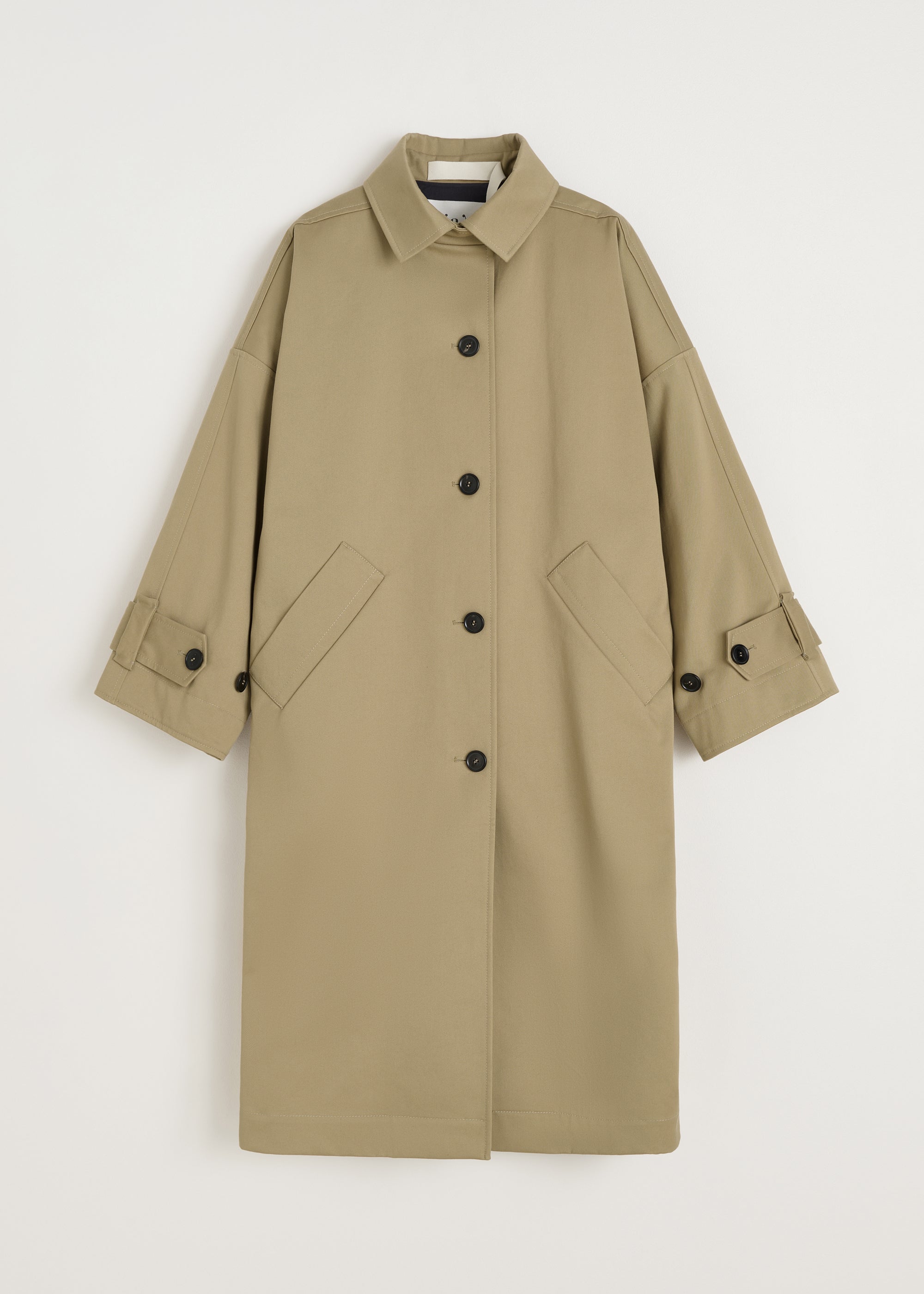 Jo coat twill | Classic Khaki Coat aiayu