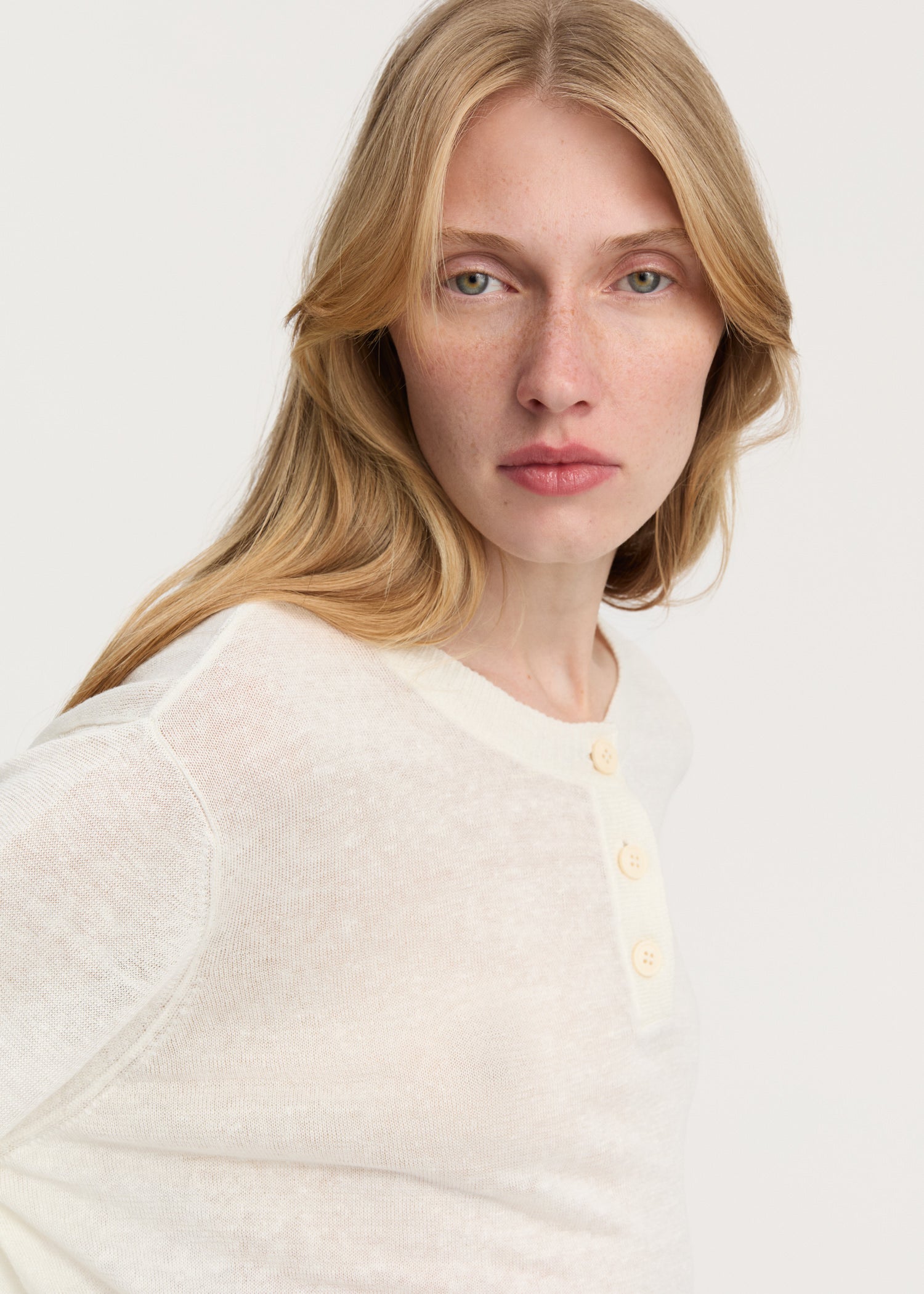 Kanika sweater – linen | Ecru Sweater aiayu