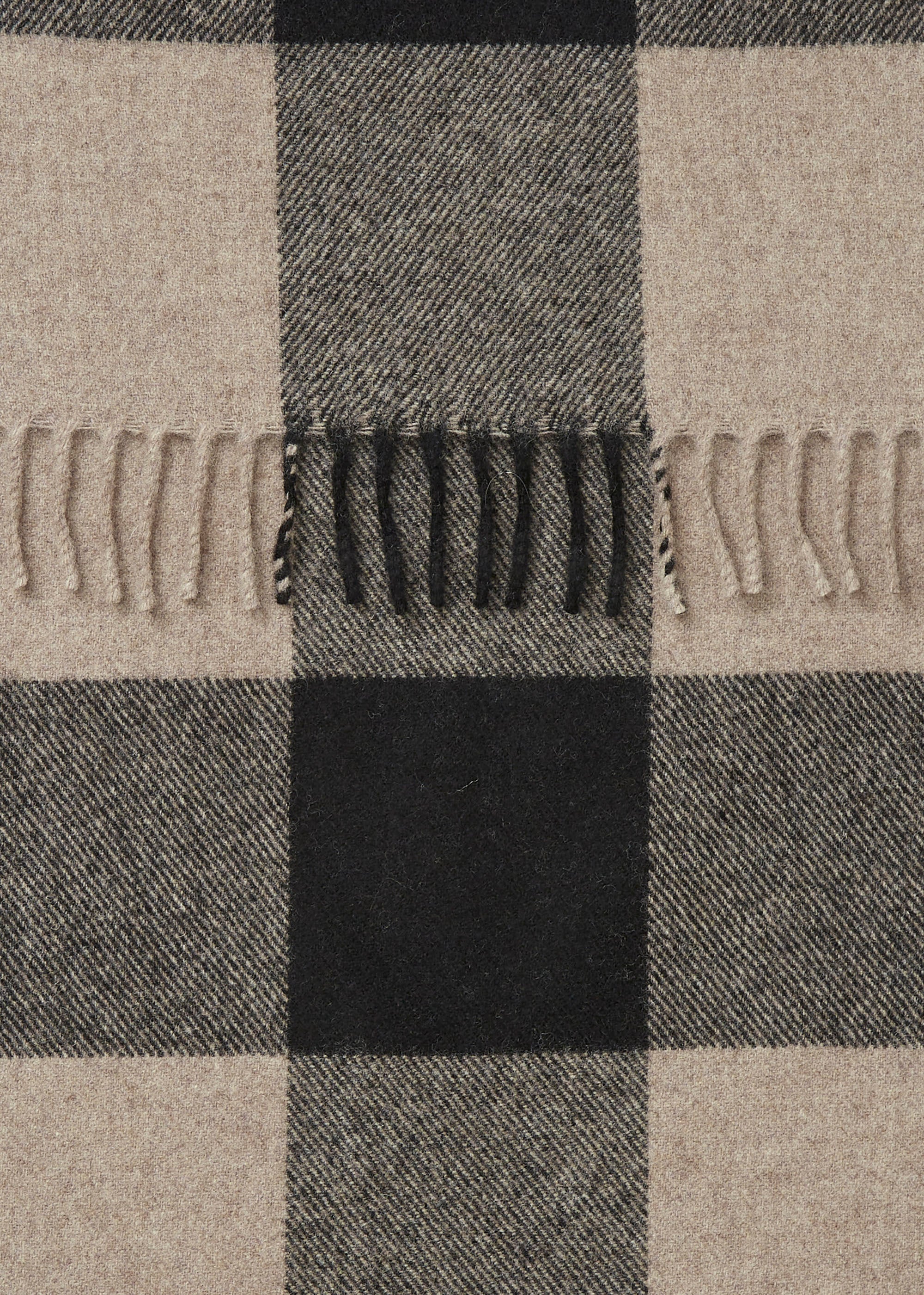 Kay wool scarf | Mix Black