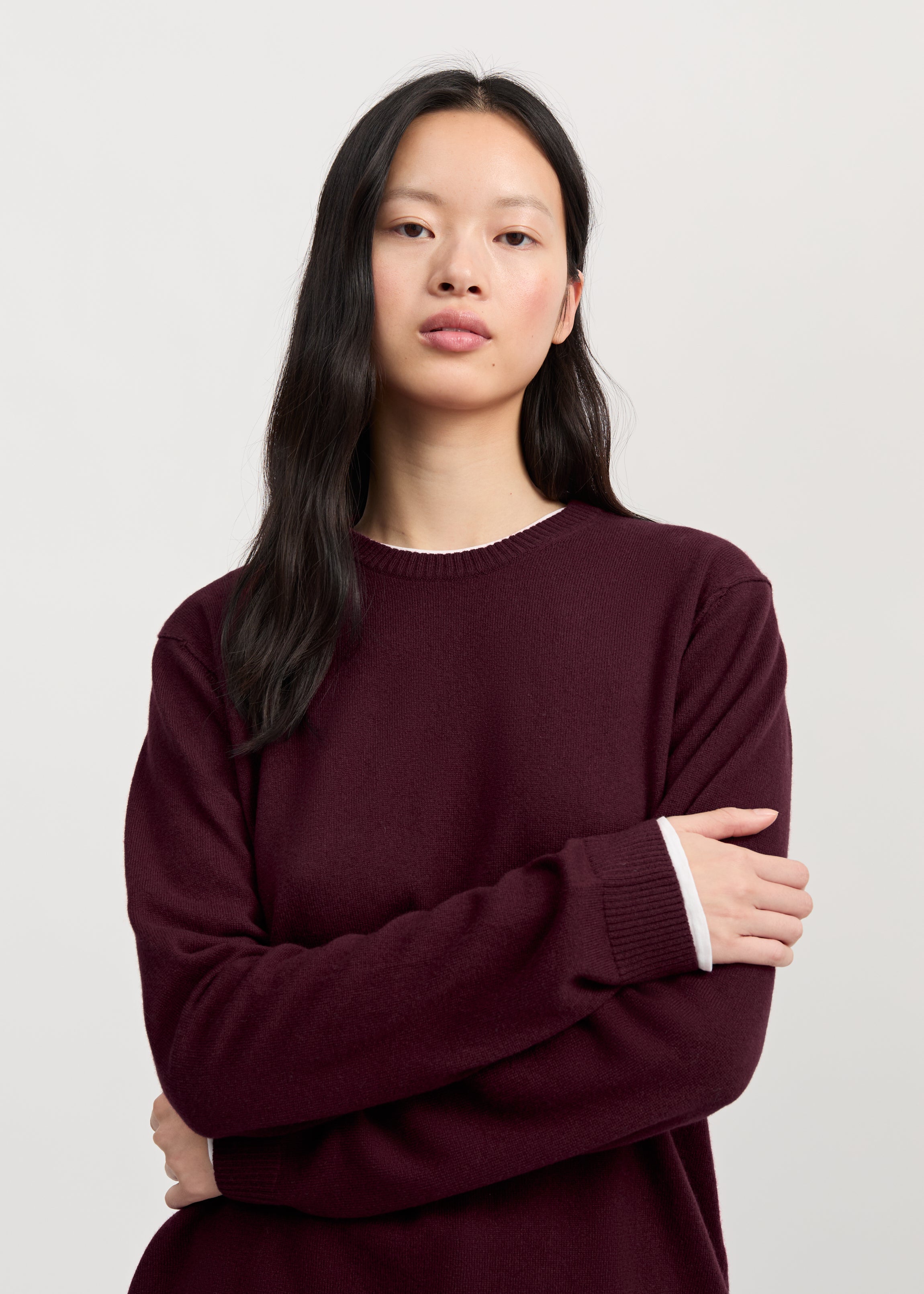 Leonardo sweater – cashmere | Bordeaux Sweater aiayu