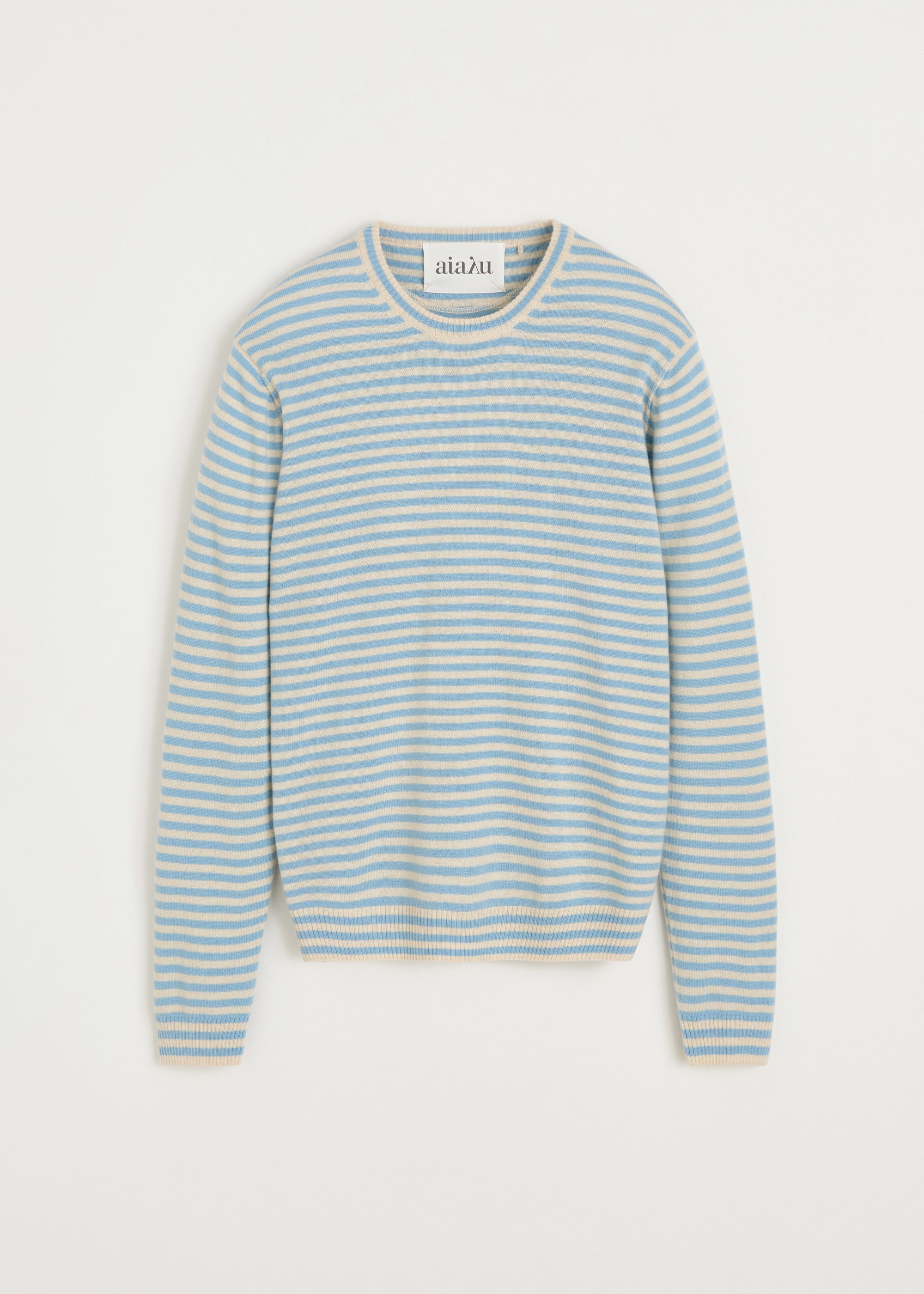 Leonardo sweater – pure cashmere | Mix Opal Blue Sweater aiayu