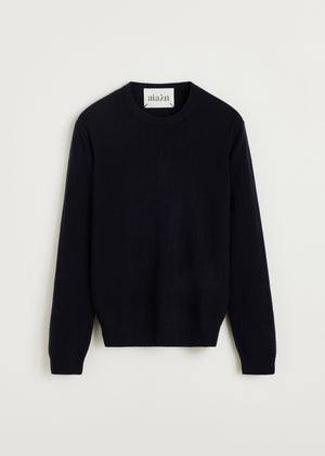 Leonardo sweater - pure cashmere | Black Blue