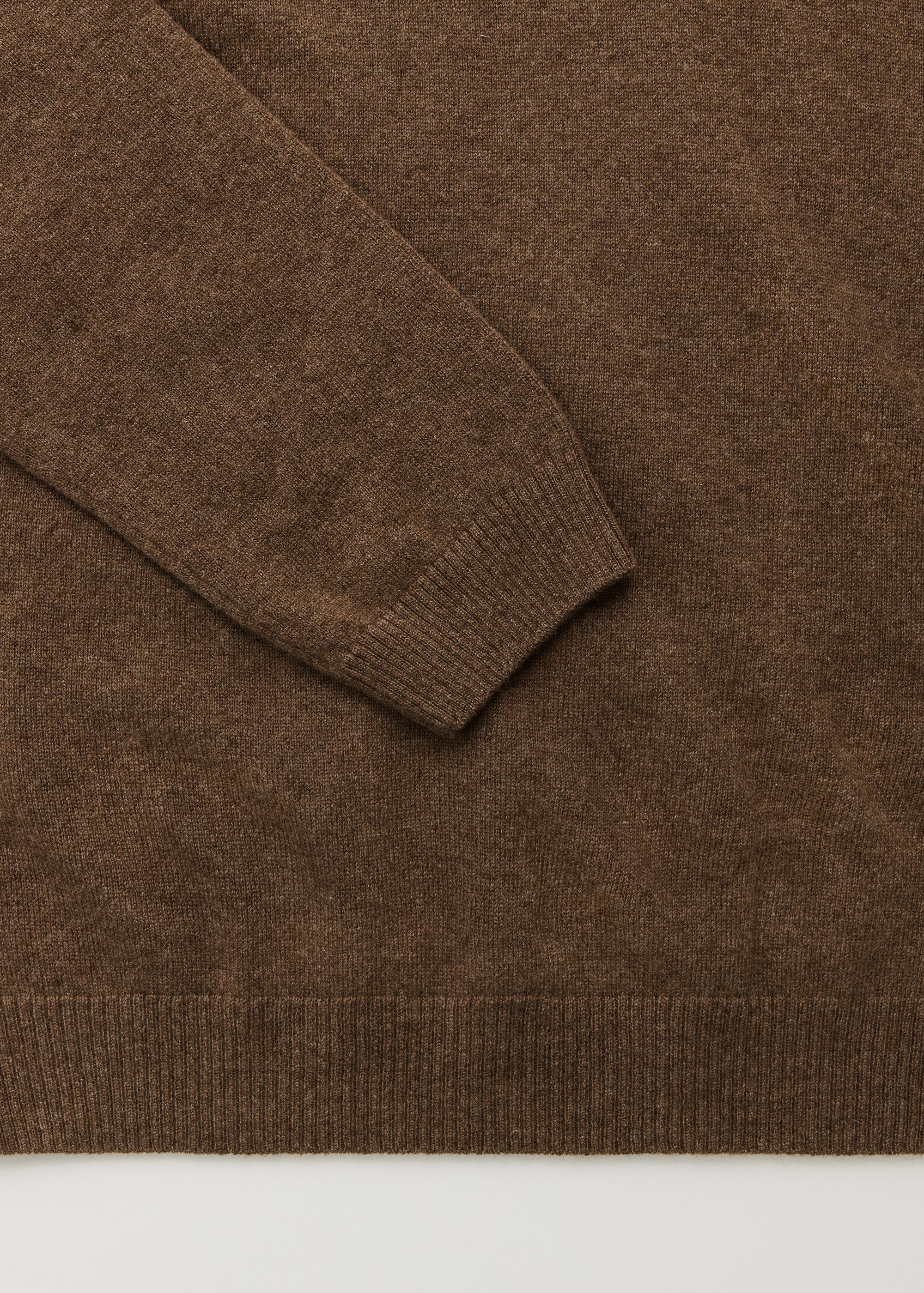 Leonardo cashmere sweater | Pure Dark Brown