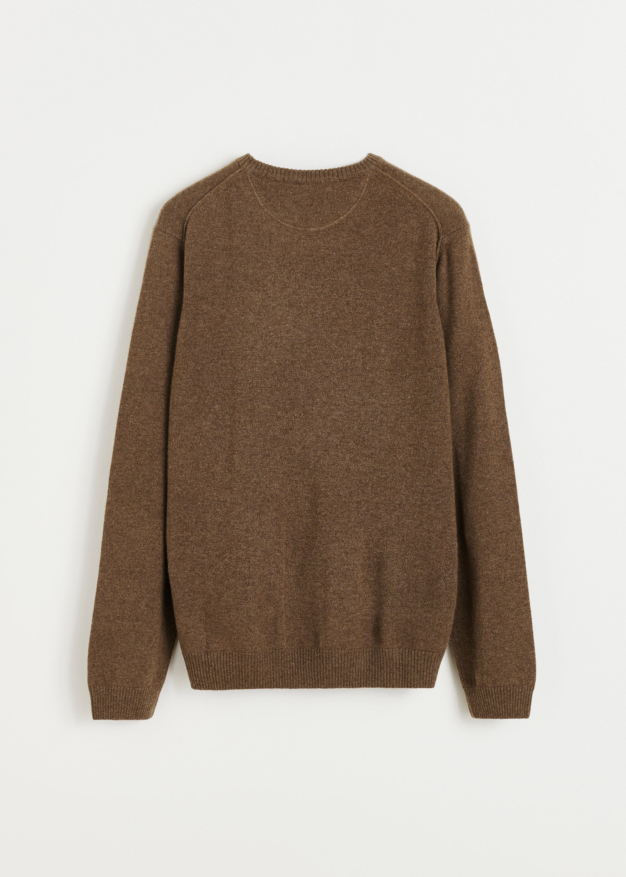 Leonardo cashmere sweater | Pure Dark Brown