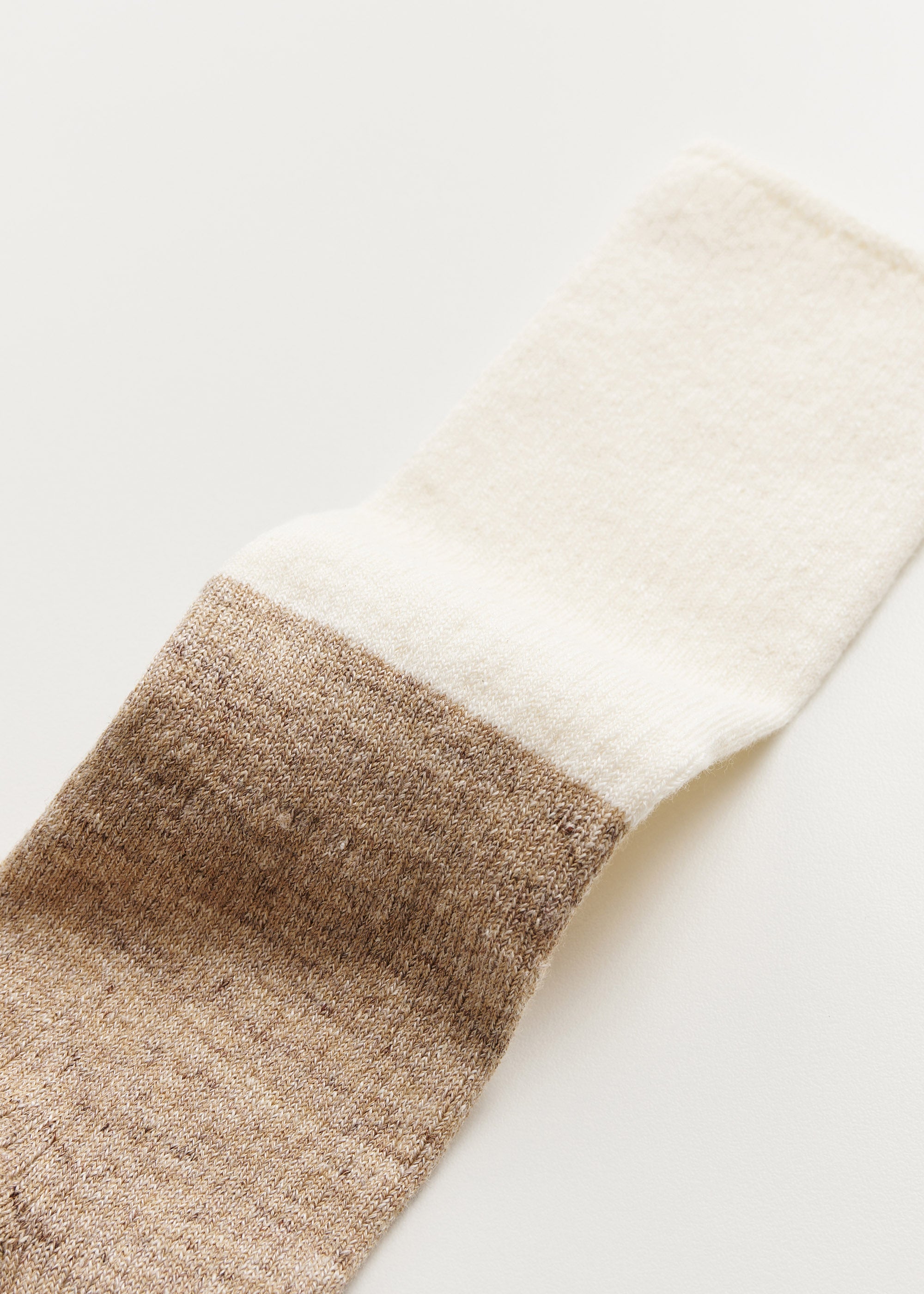 Linen rib socks  | Mix Linen