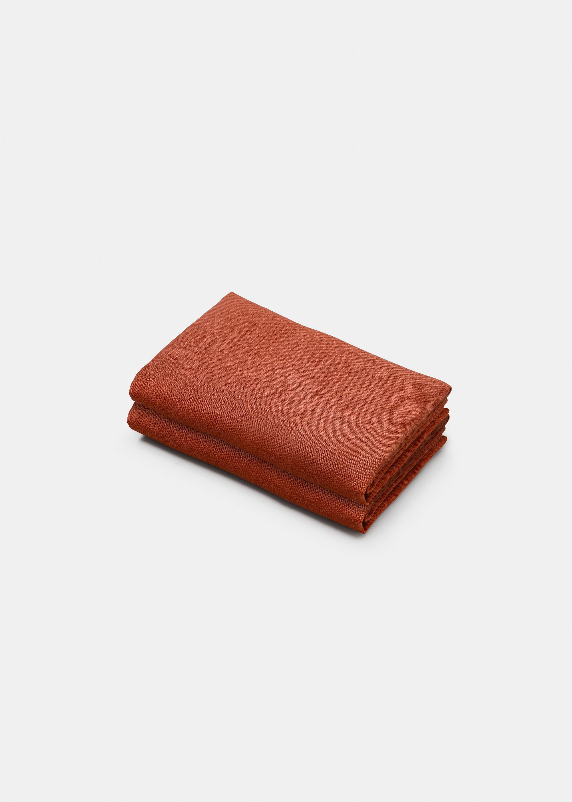 Linen kitchen towel (set of 2 pcs) | Terracotta