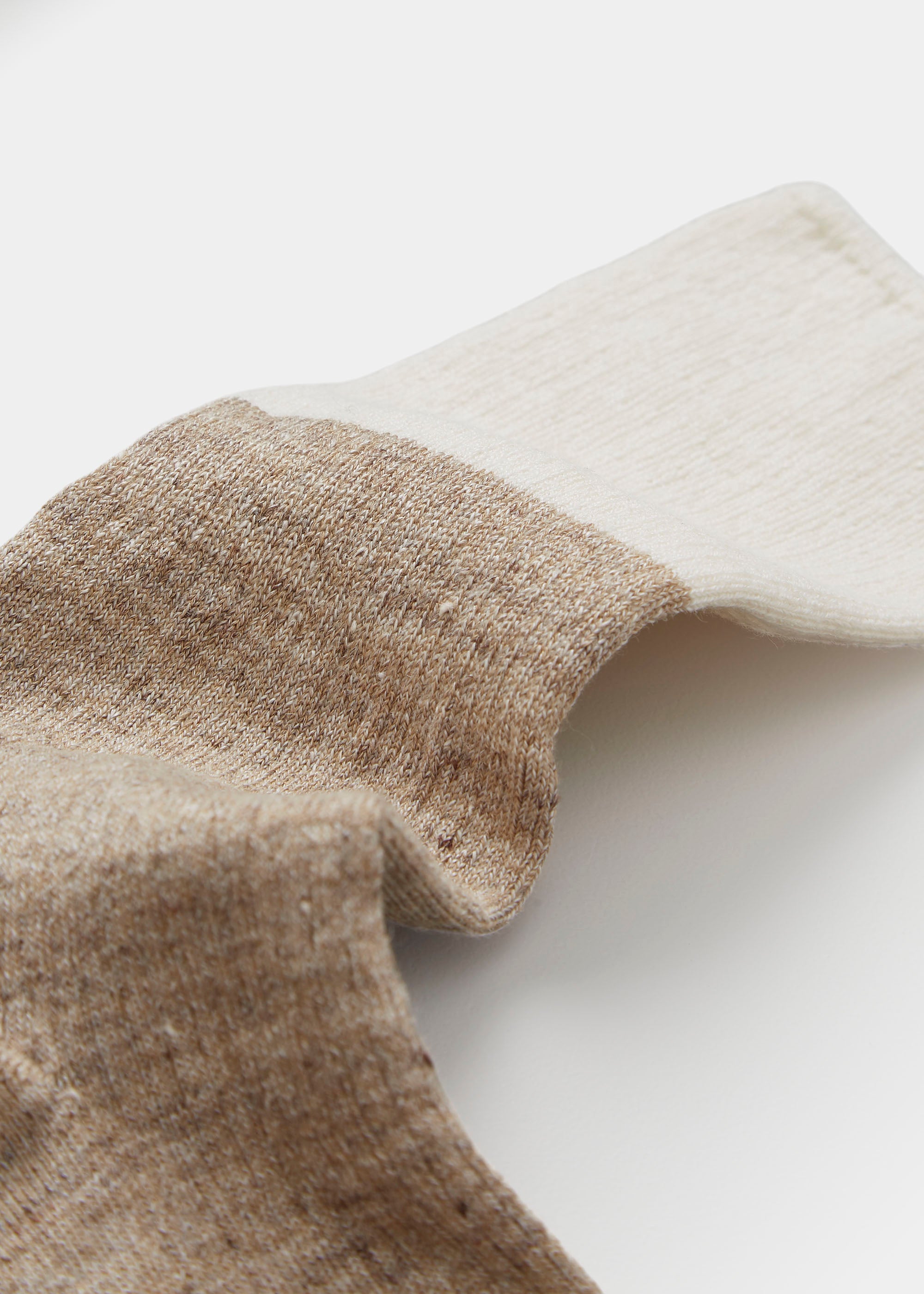Linen rib socks  | Mix Linen