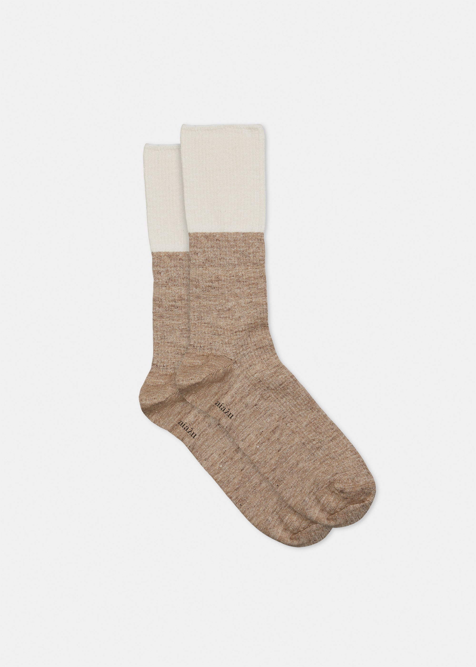 Linen rib socks  | Mix Linen